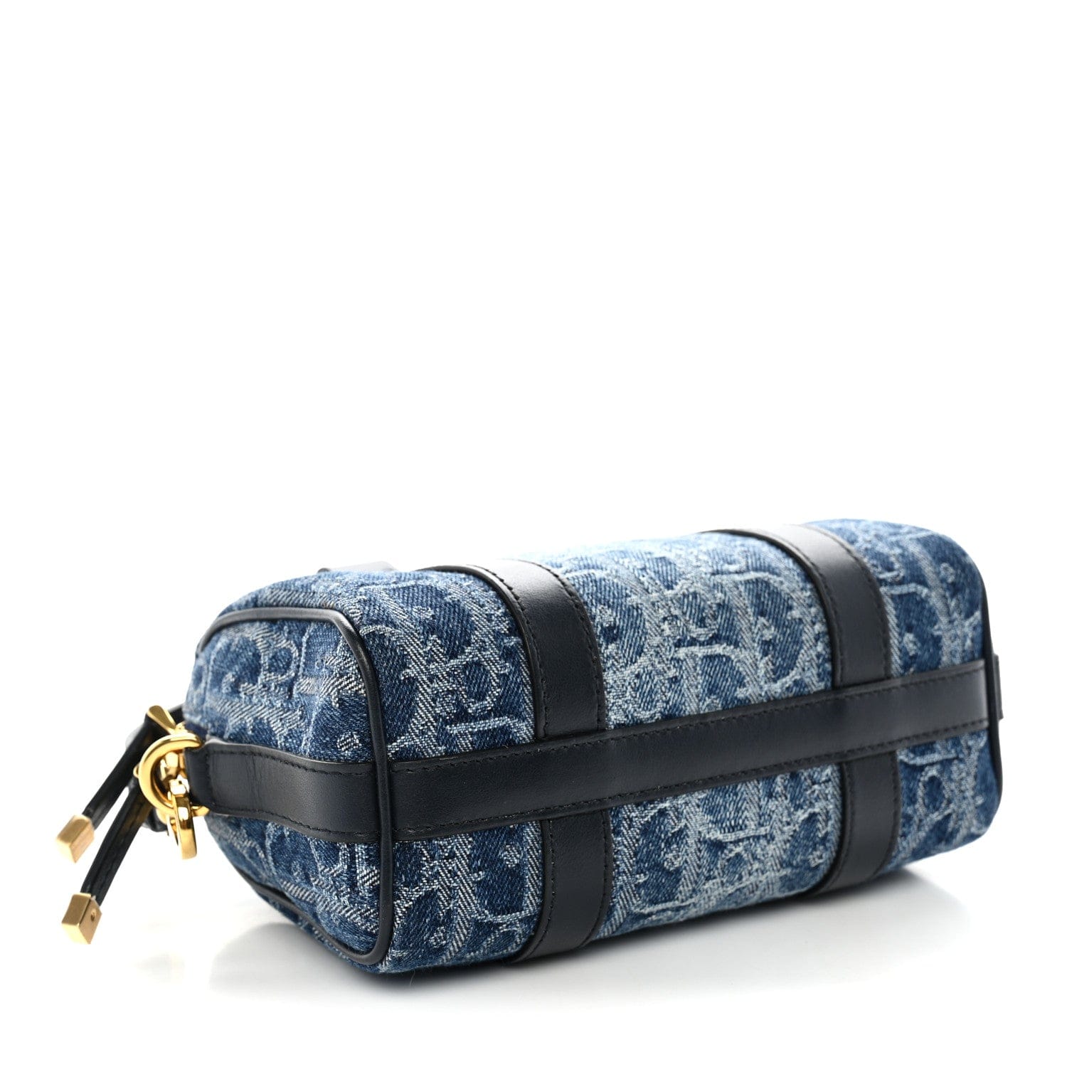 Christian Dior Denim Oblique Nano Groove 17 Bag Blue