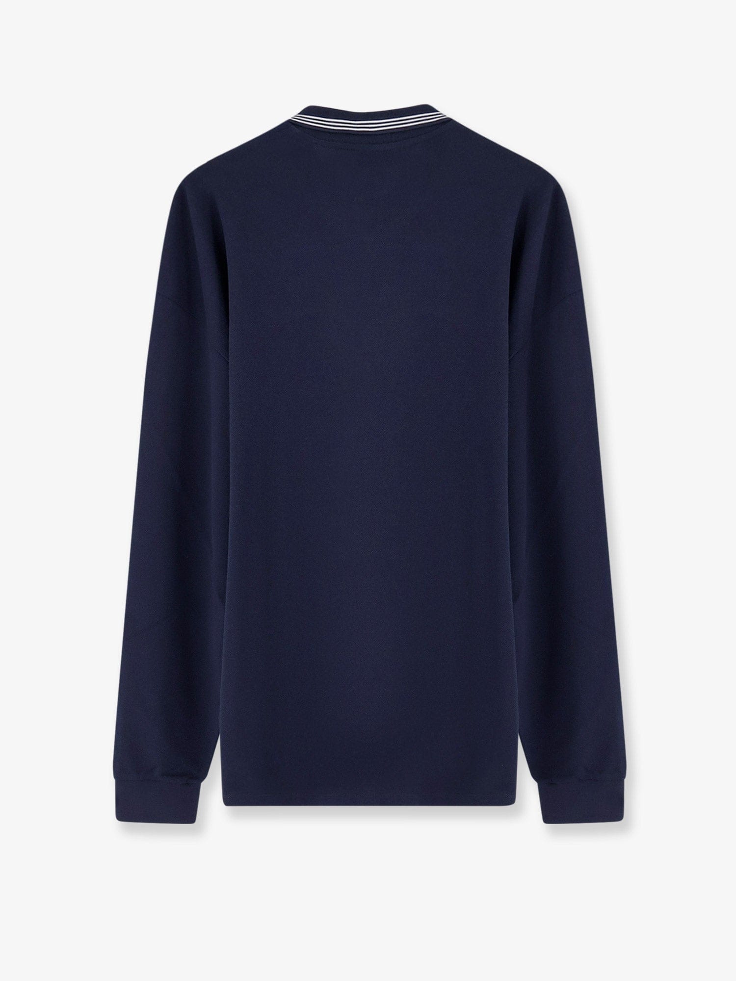MIU MIU Cotton polo shirt with asymmetric metal zip detail