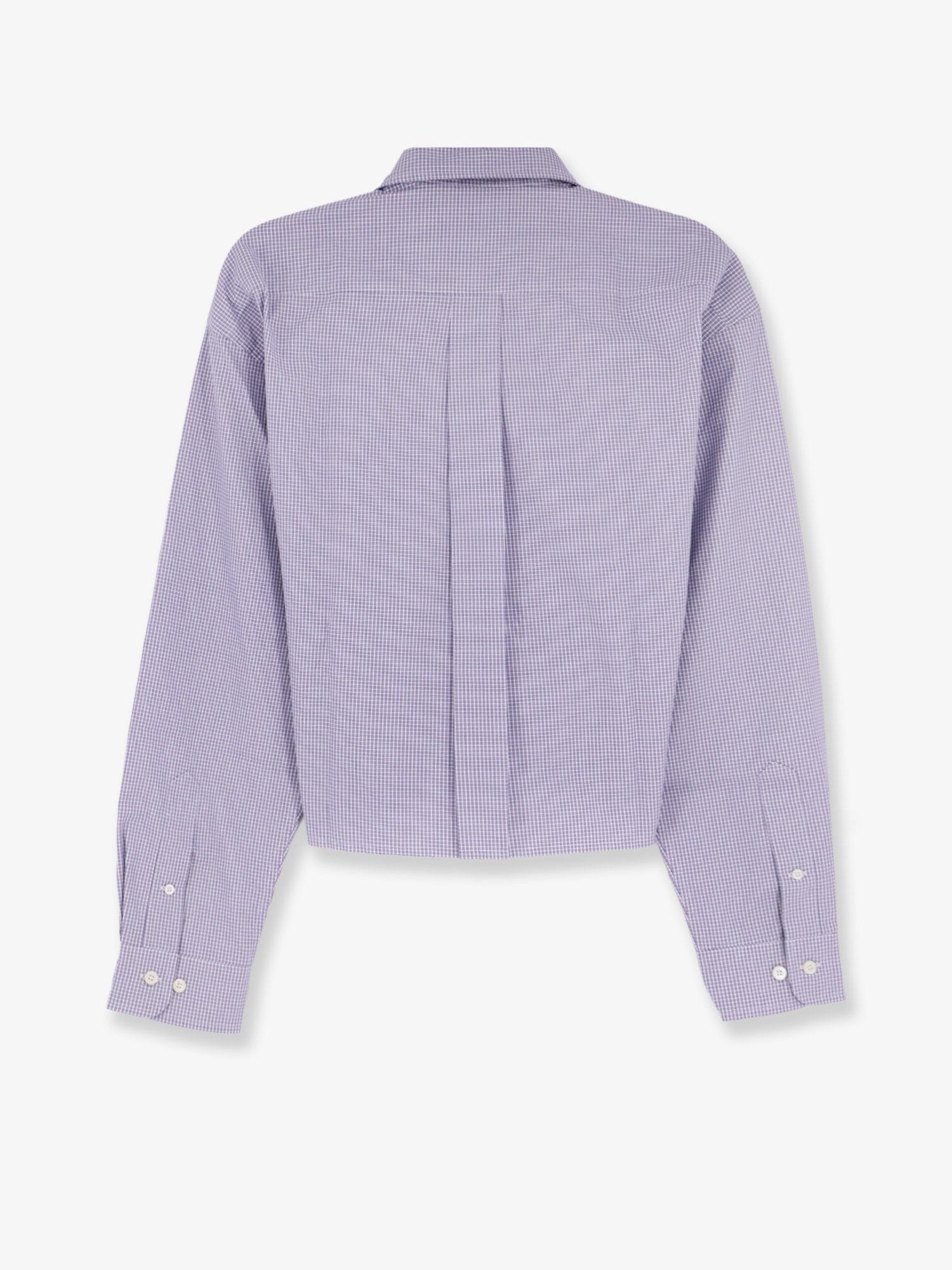 MIU MIU Pin check cotton shirt