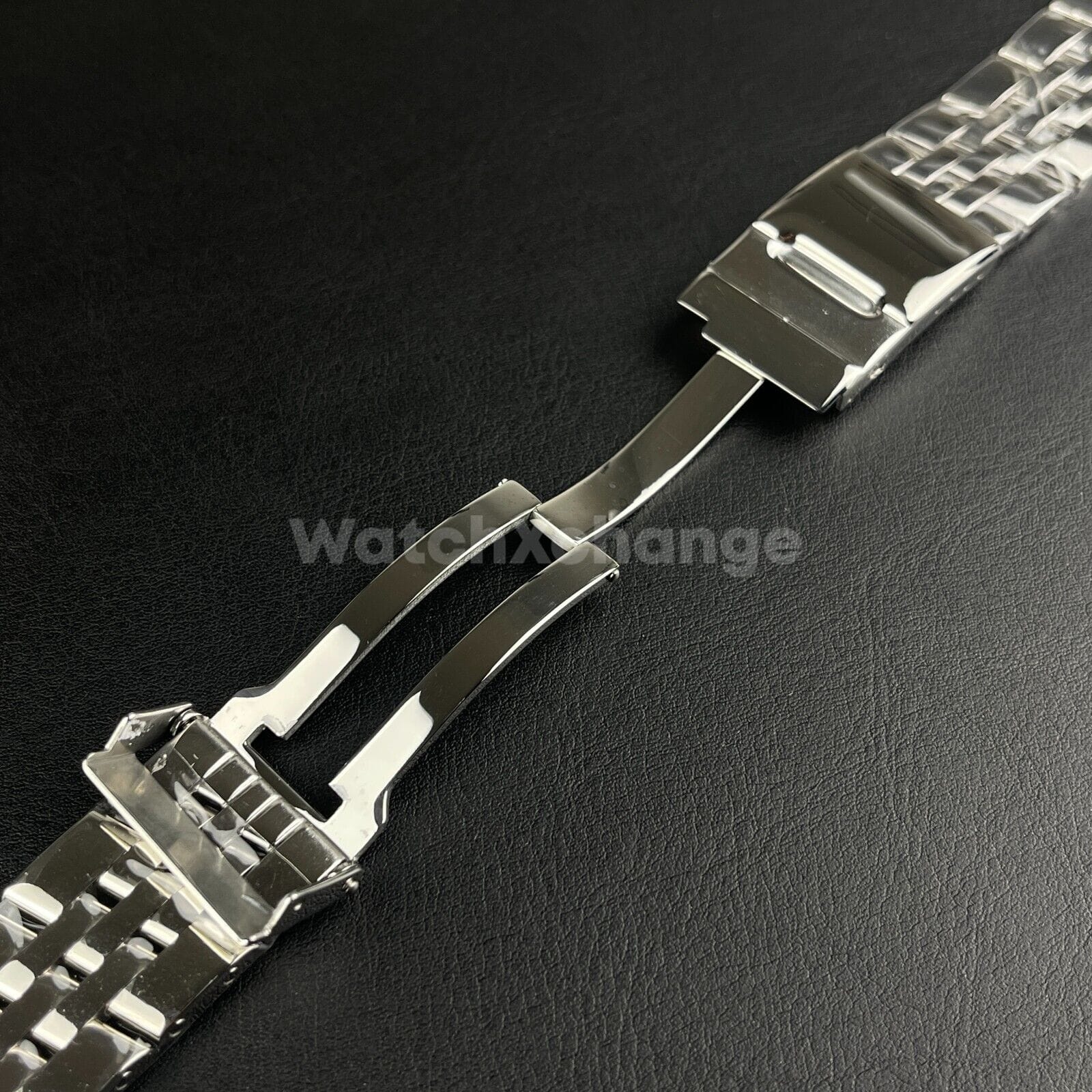 Breitling Silver Polished Stainless Steel Strap Band Bracelet for BREITLING 20/22/24 mm