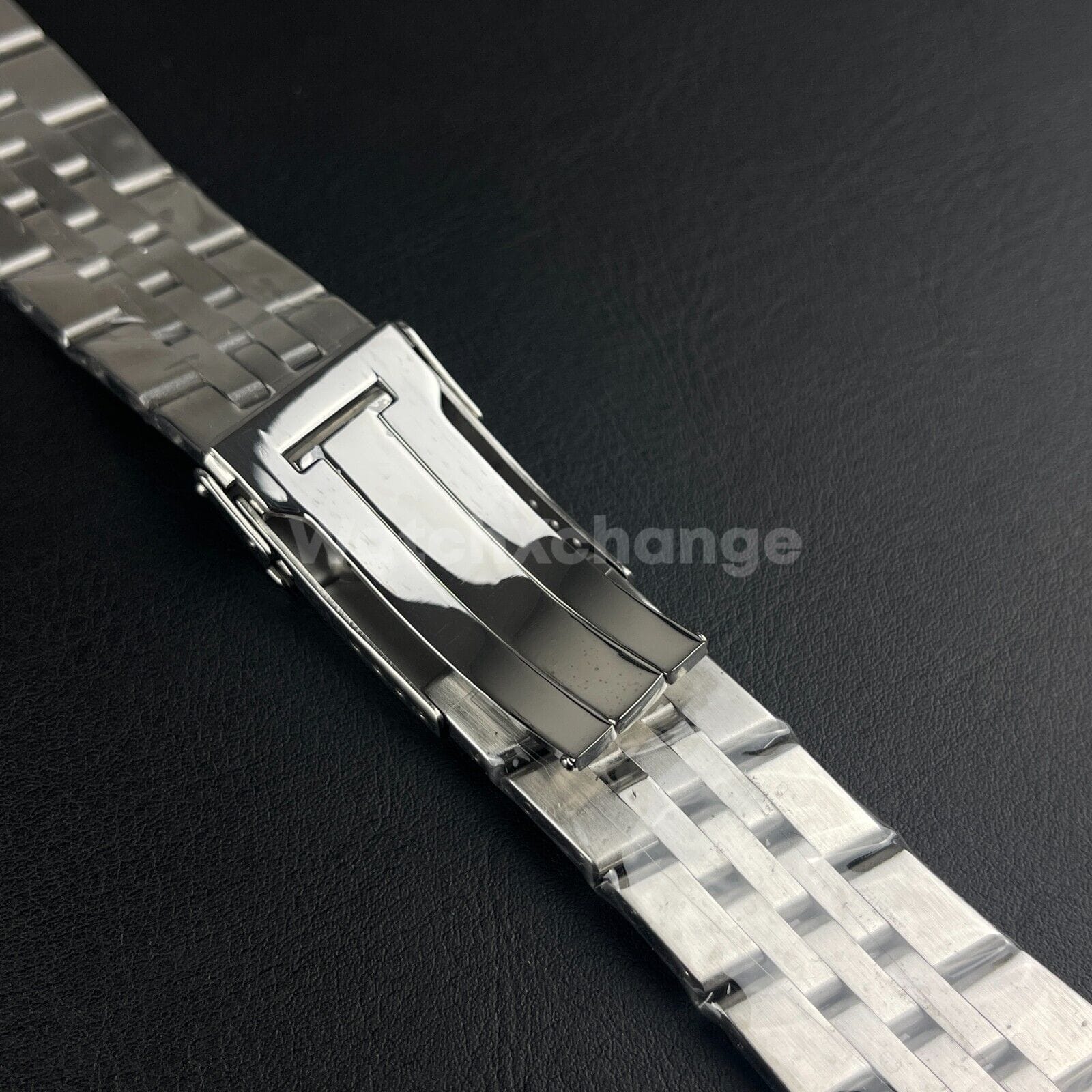 Breitling Silver Polished Stainless Steel Strap Band Bracelet for BREITLING 20/22/24 mm