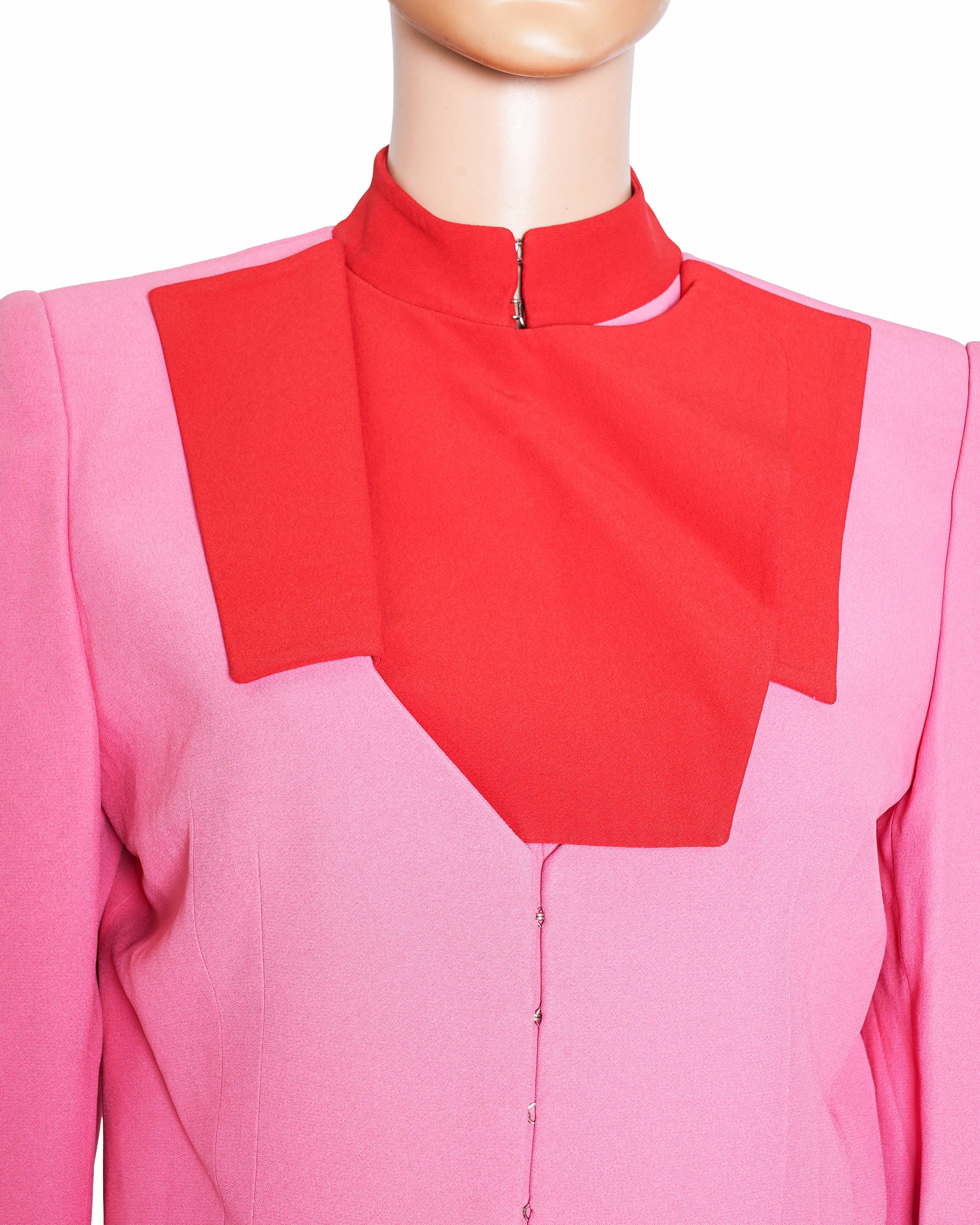 Alexander McQueen Two - Tone Cropped Blazer