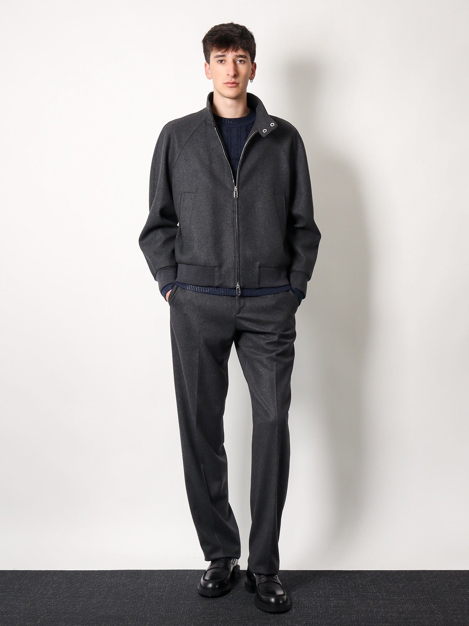 Fendi Braided wool sweater with FF details