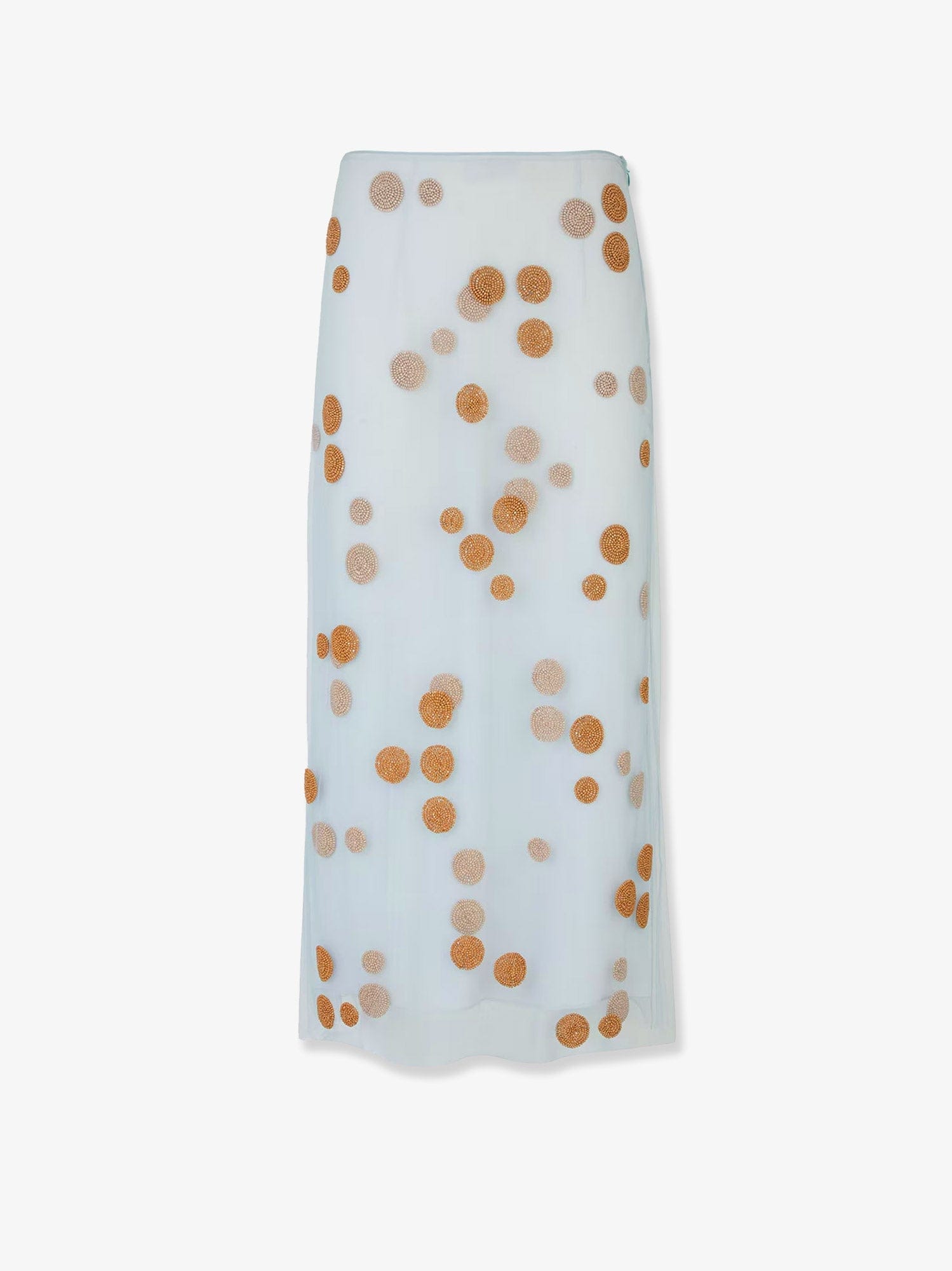 Fendi Tulle skirt with all - over macro polka - dot motif