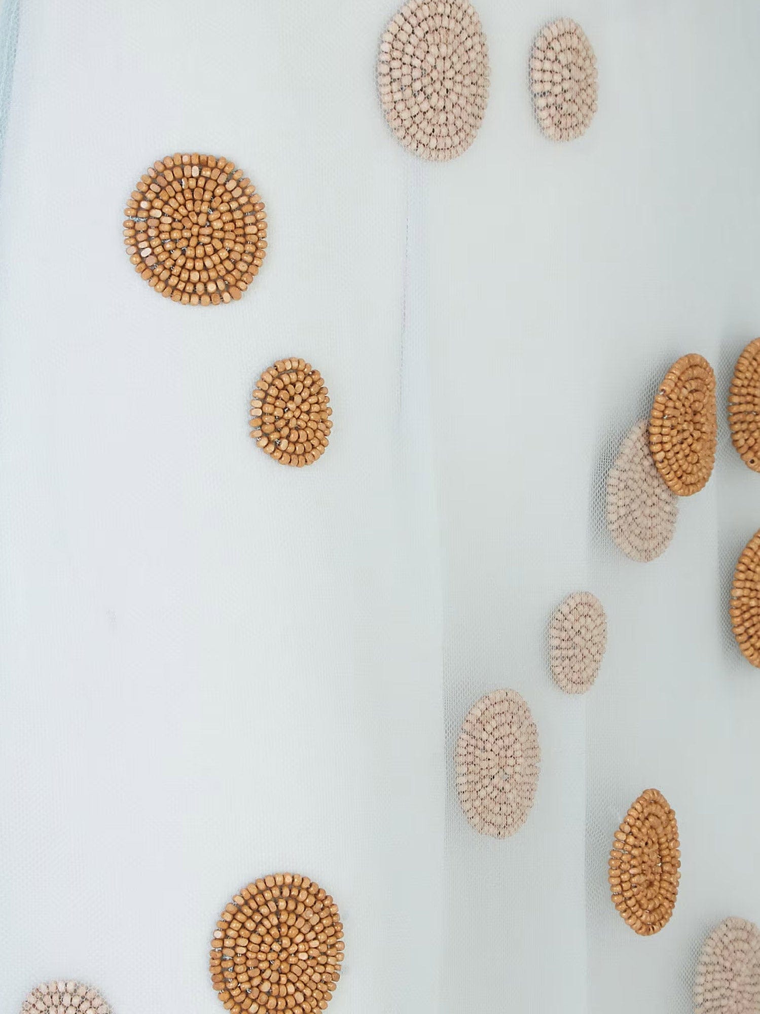 Fendi Tulle skirt with all - over macro polka - dot motif