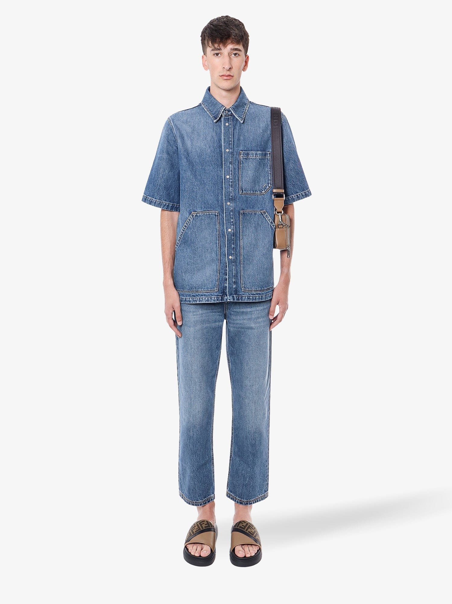 Fendi Denim oversize shirt