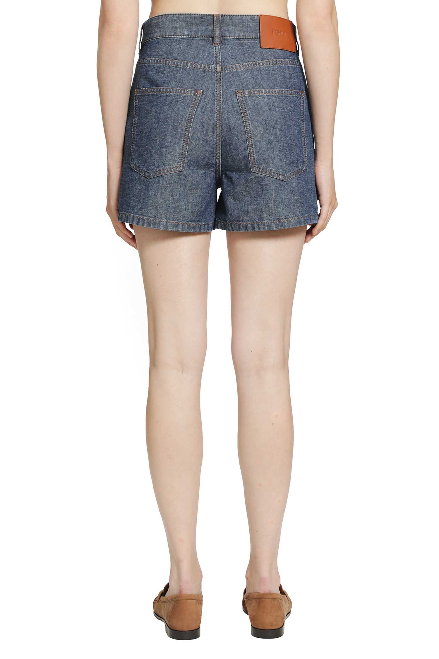 Fendi Chambray Shorts