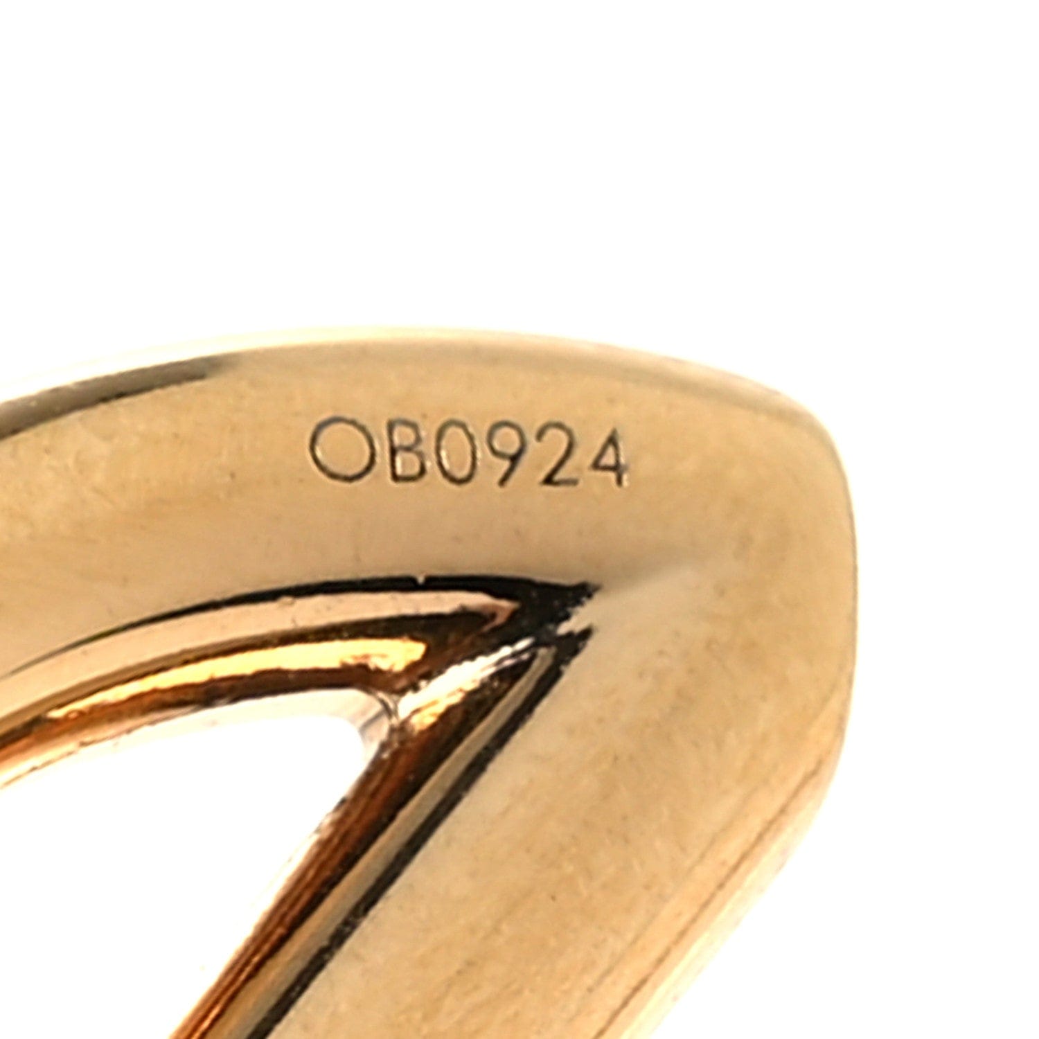 Fendi Metal FF Hoop Earrings Gold