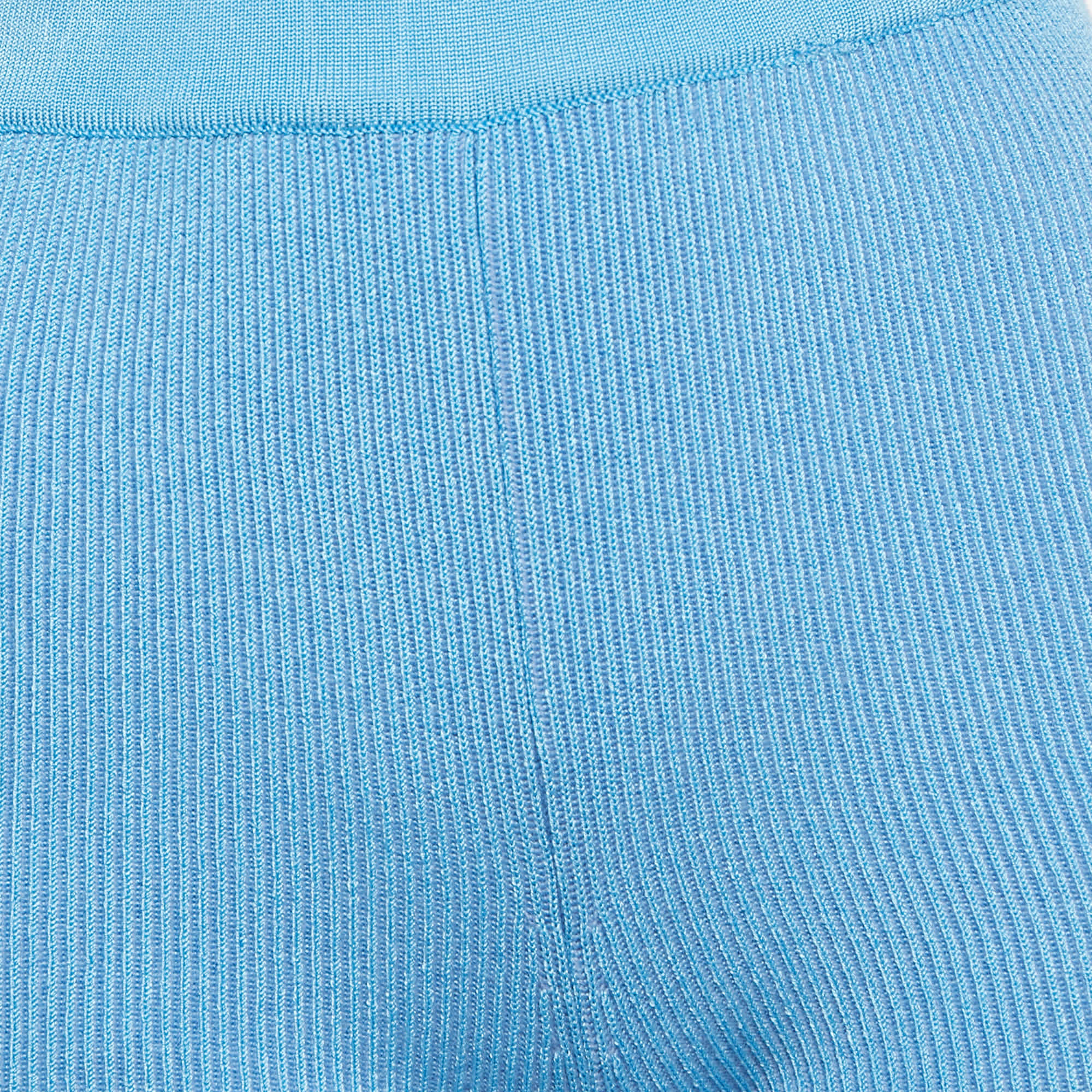 Jacquemus Blue Knit Shorts