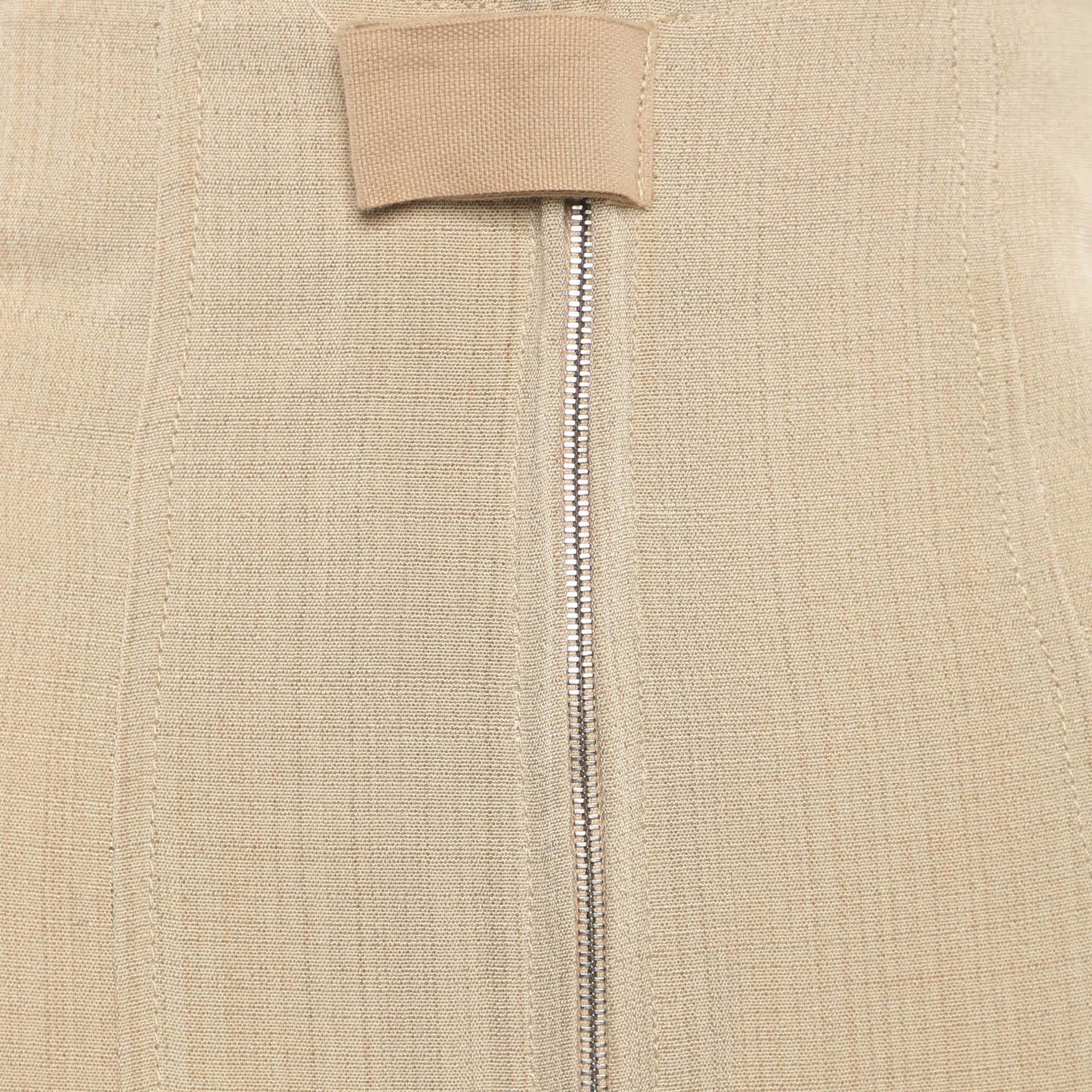 Jacquemus Beige Silk Blend High Rise Le Papier Trousers