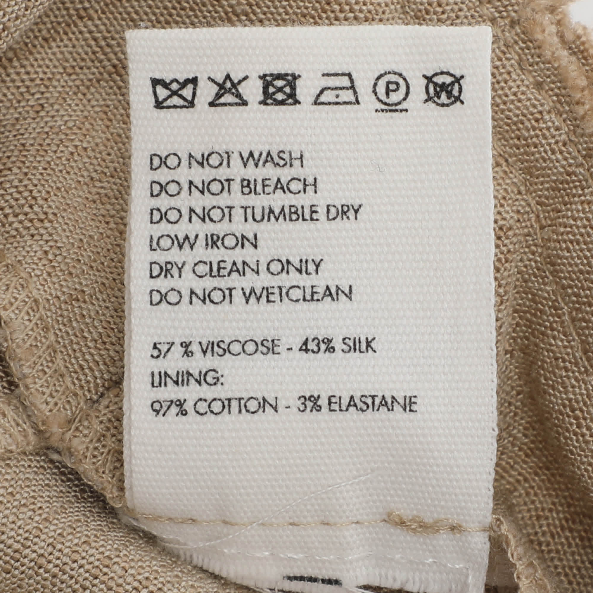 Jacquemus Beige Silk Blend High Rise Le Papier Trousers