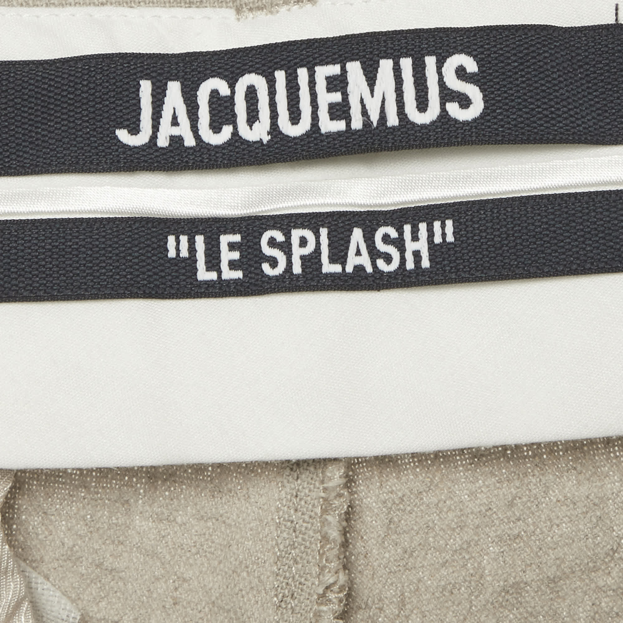 Jacquemus Le Splash Beige Linen Fresa Tailored Trousers