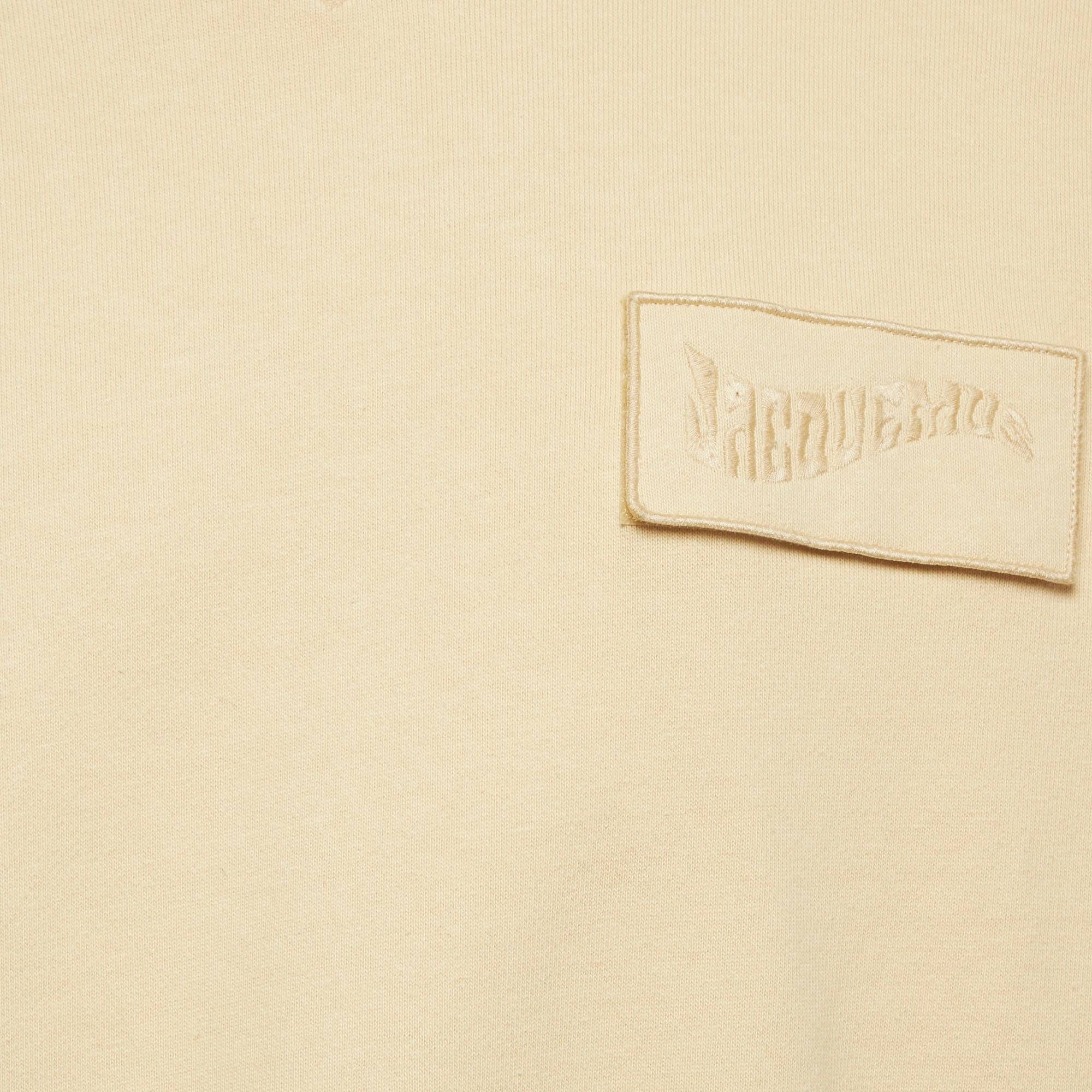 Jacquemus Yellow Cotton Knit Le Sweatshirt Santon Sweatshirt