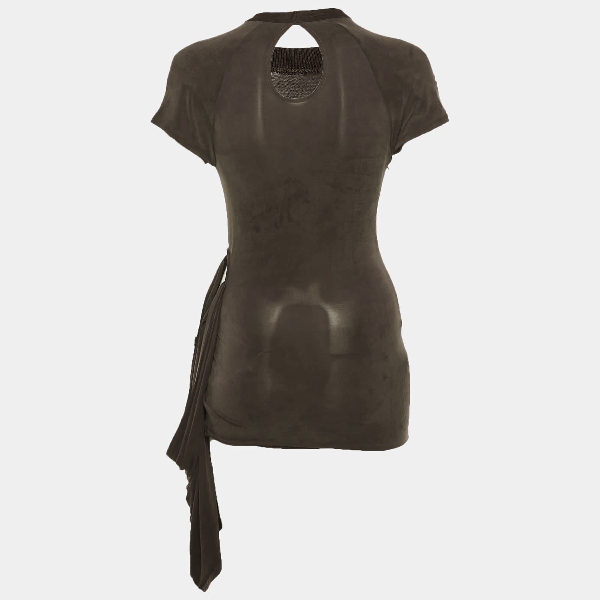 Jacquemus Brown Jersey La Robe Espelho Court Mini Dress