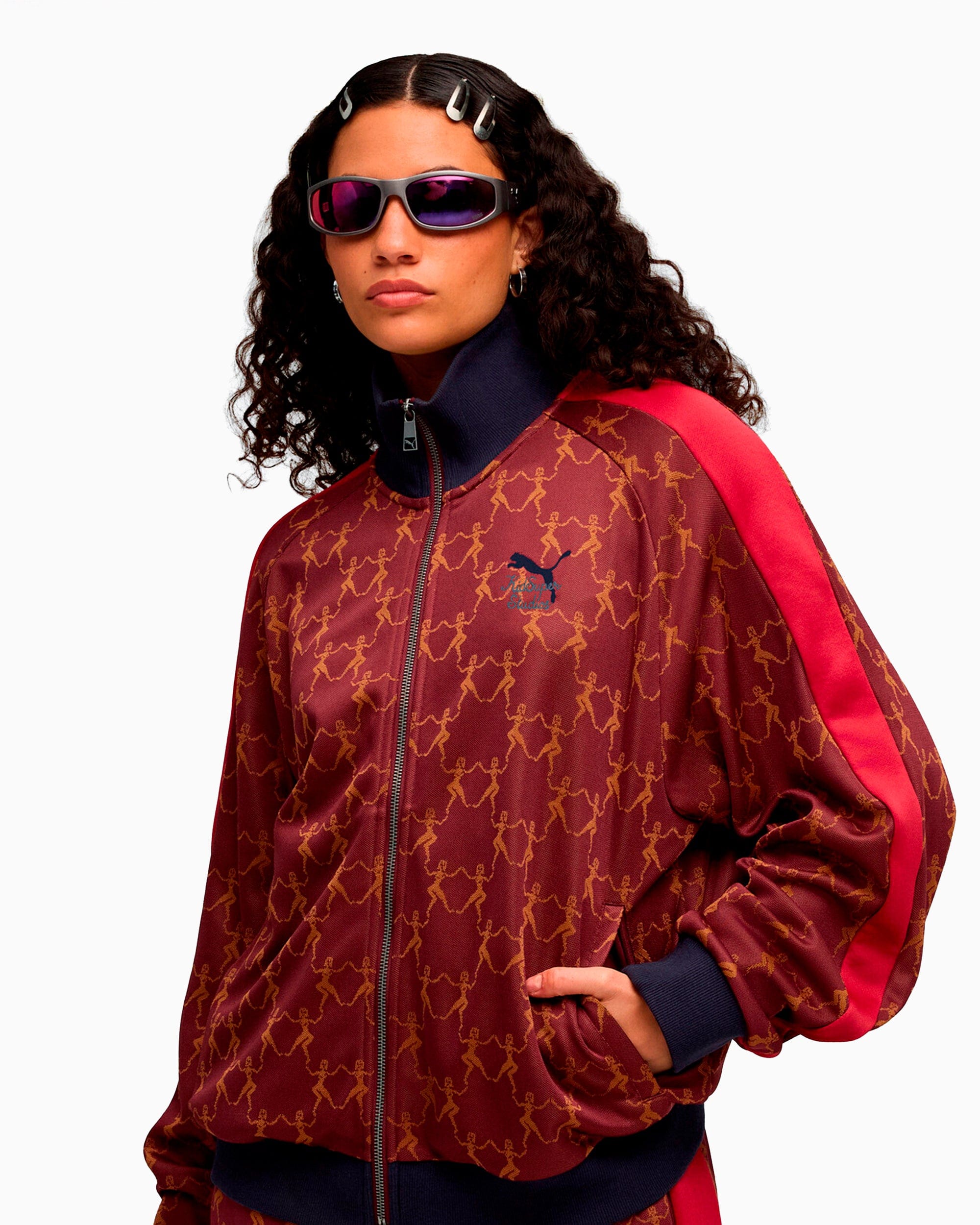 Puma Chaqueta de chandal con gráfico Relaxed Puma x KidSuper T7 para hombre