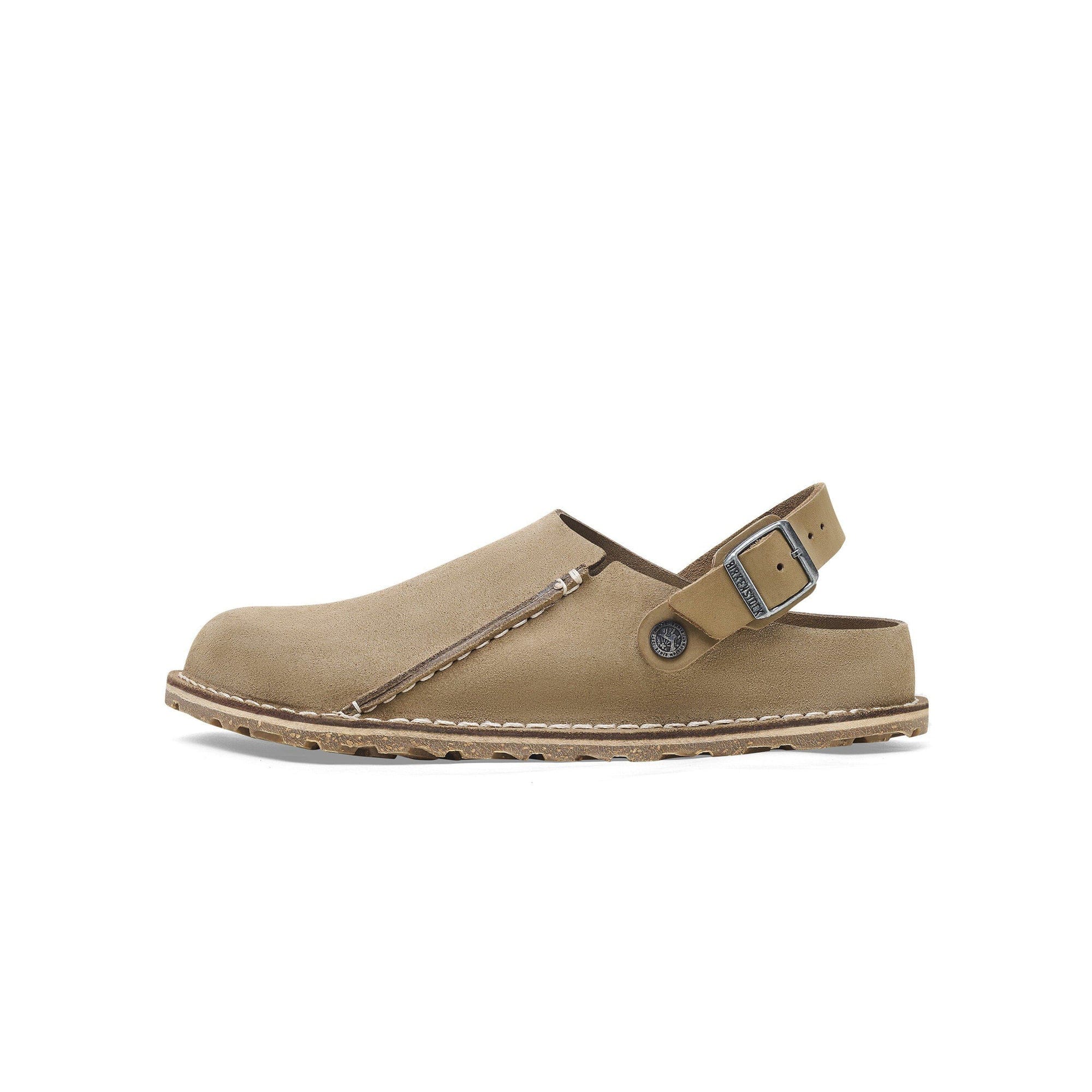 Birkenstock Lutry Grey Suede Sandal