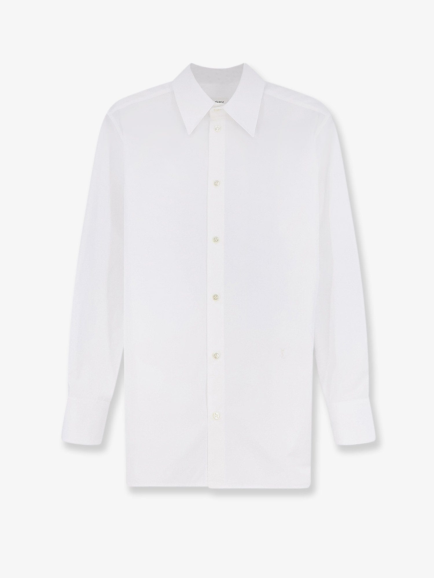 Saint Laurent Cotton shirt with Cassandre embroidery