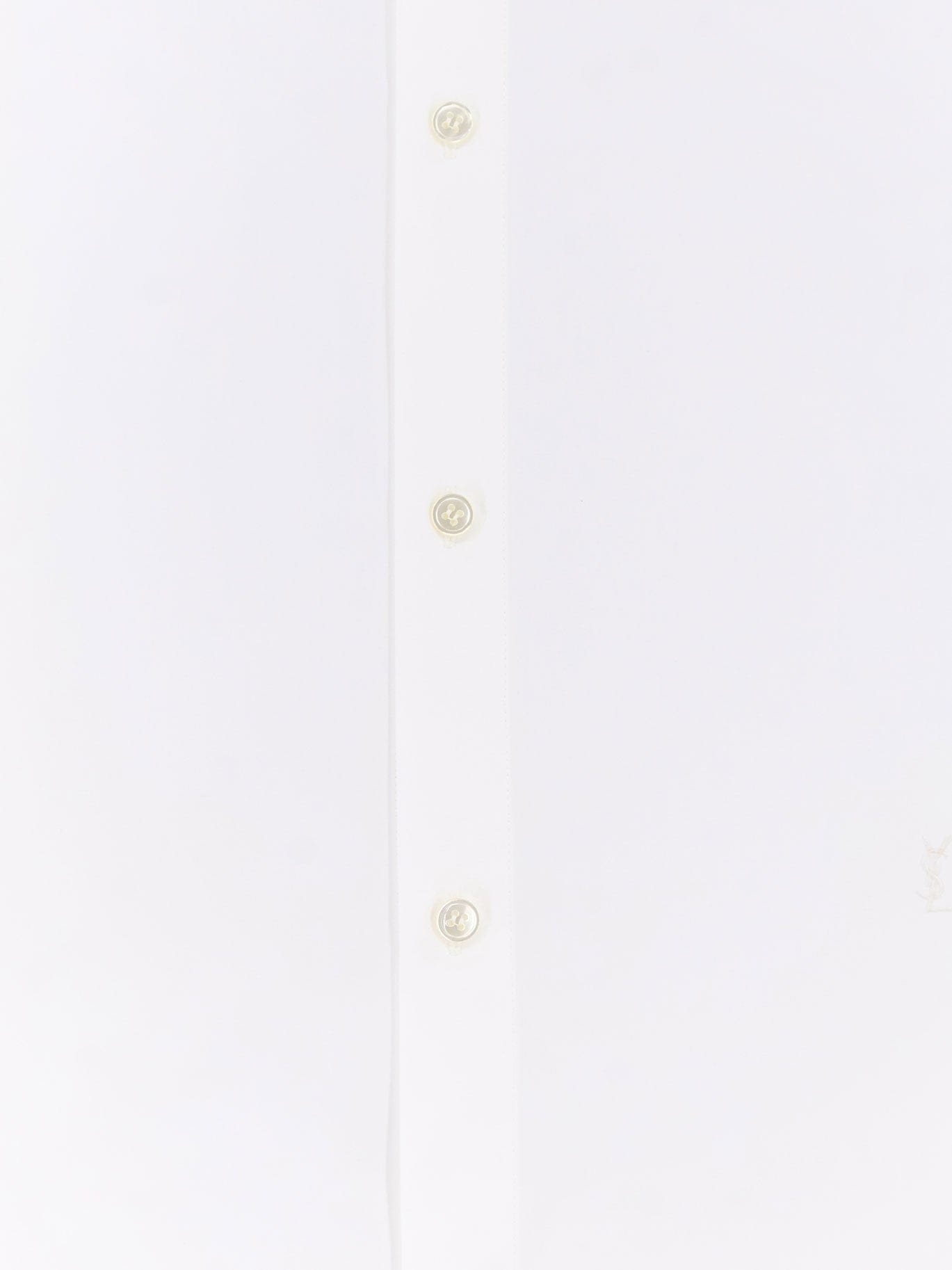 Saint Laurent Cotton shirt with Cassandre embroidery