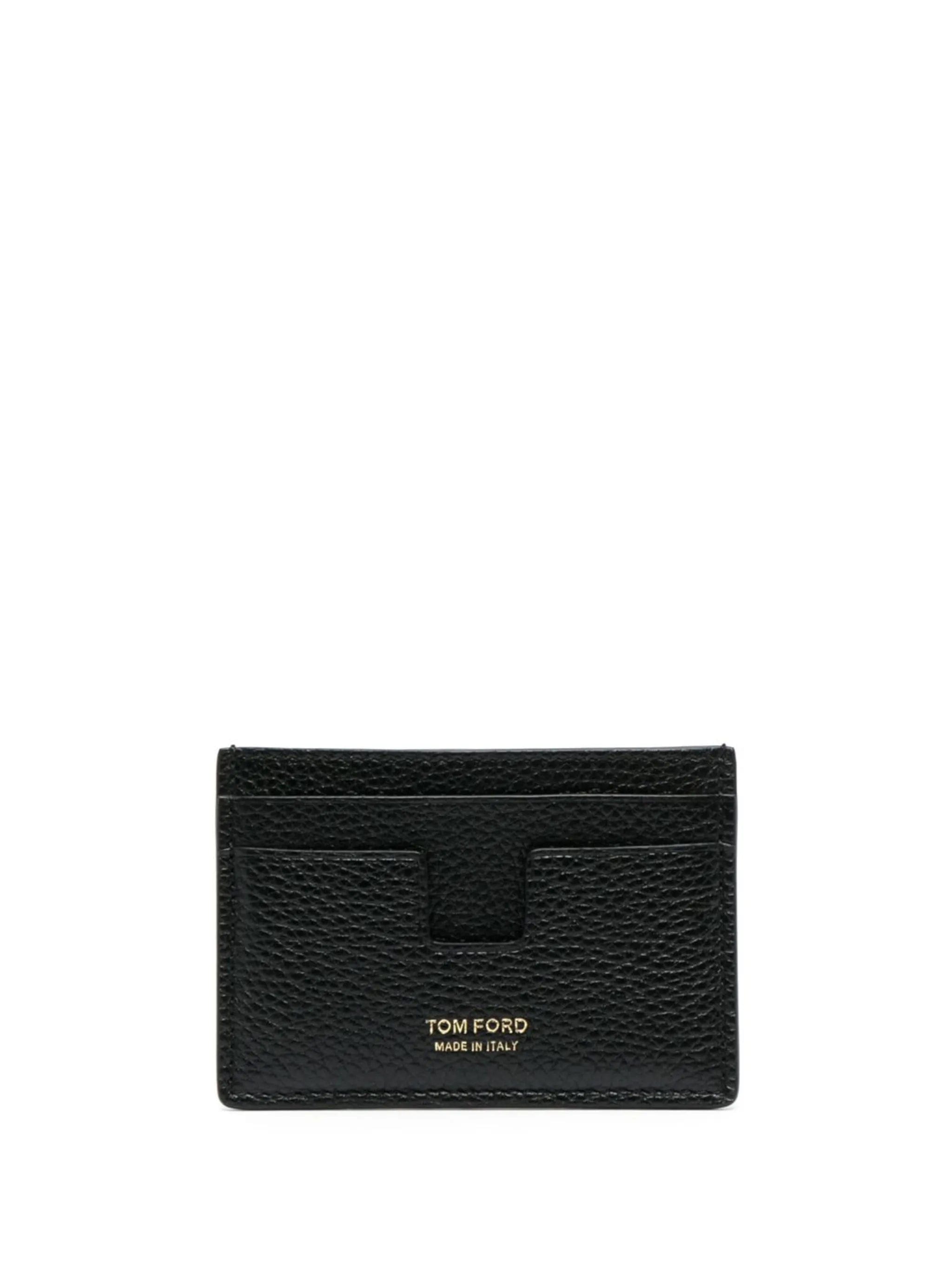 TOM FORD logo - print leather card holder