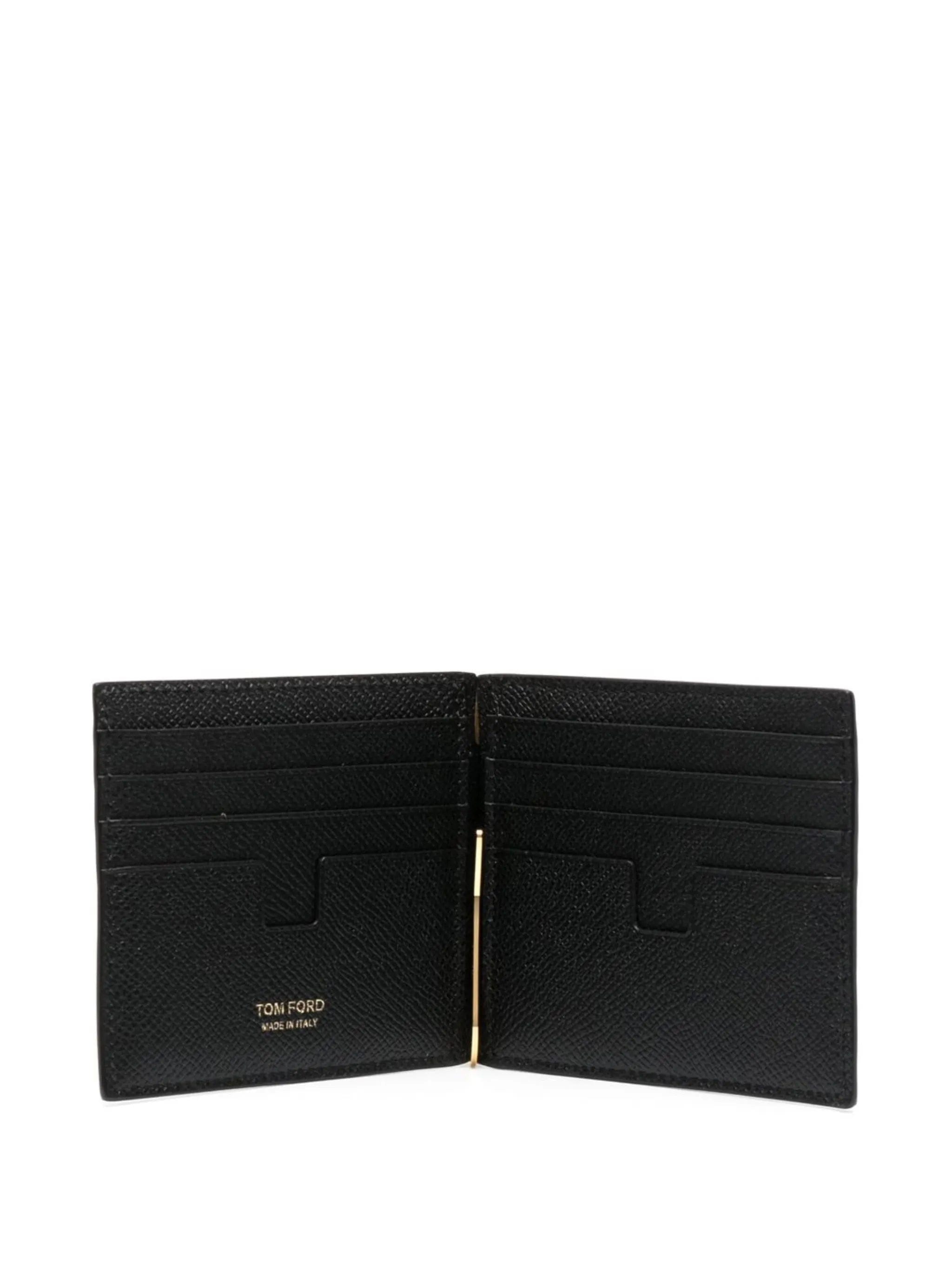TOM FORD hinged leather bifold wallet