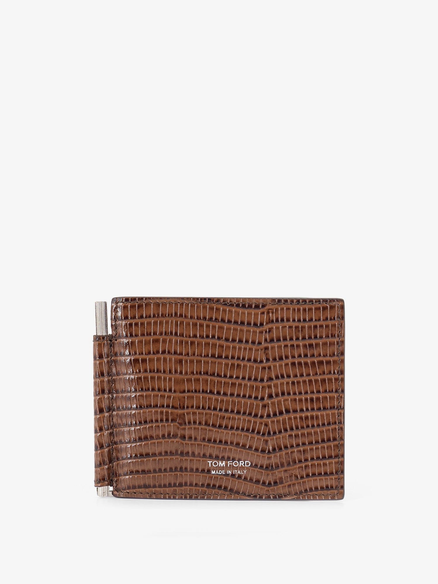 TOM FORD T - Line Money Clip Leather Wallet