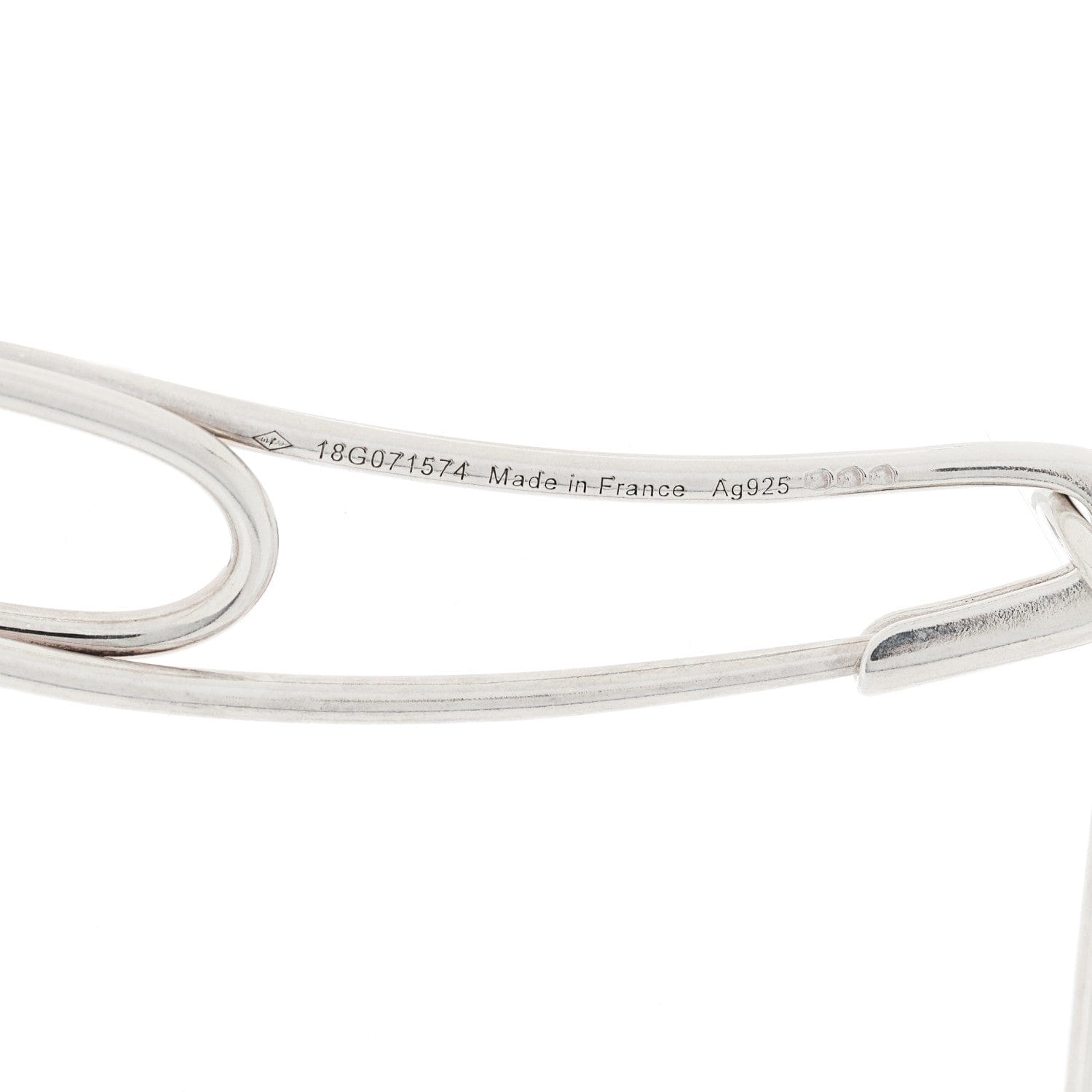 Hermes Sterling Silver Chaine d'Ancre Punk Necklace ST