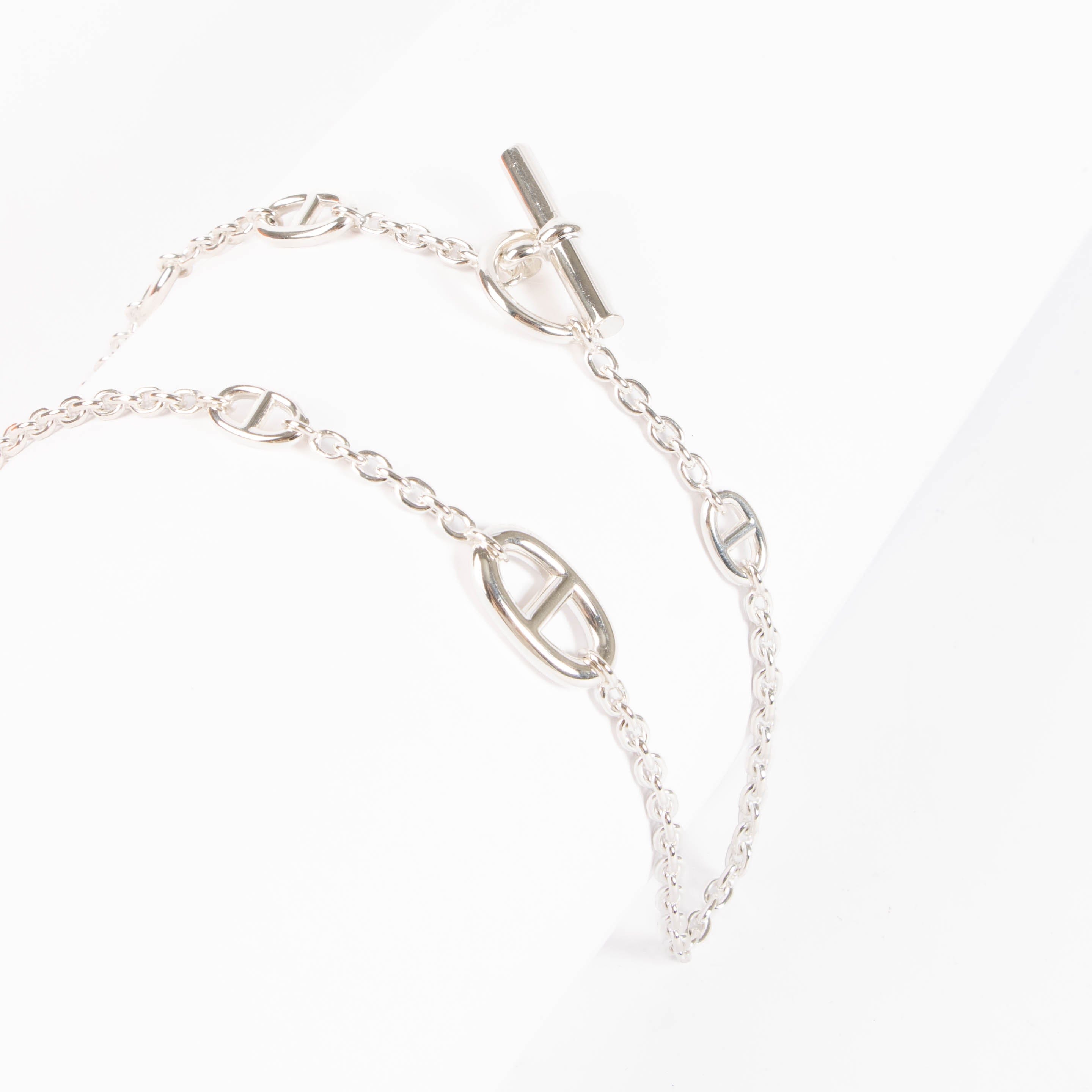 Hermès Sterling Silver Farandole Necklace 120