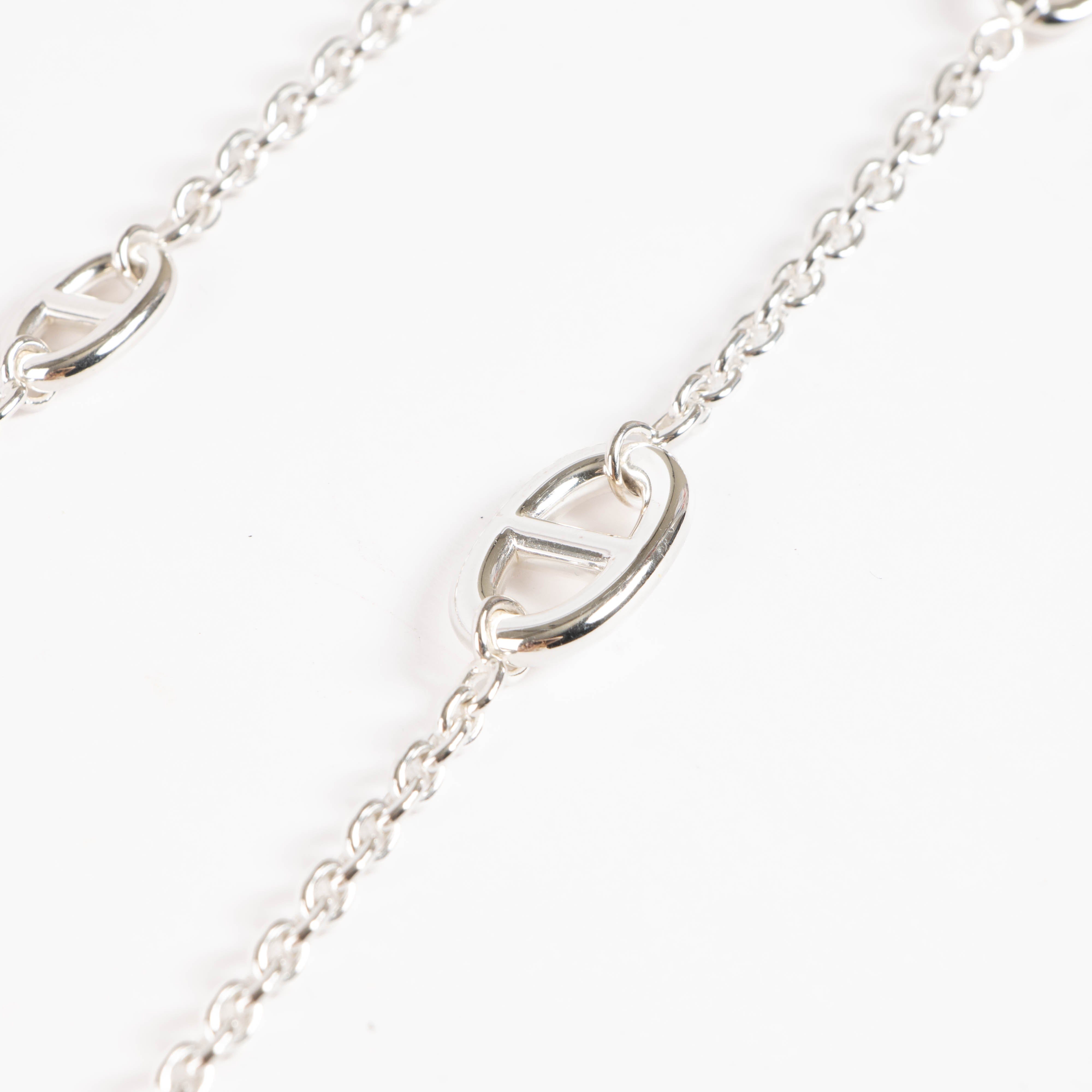 Hermès Sterling Silver Farandole Necklace 120