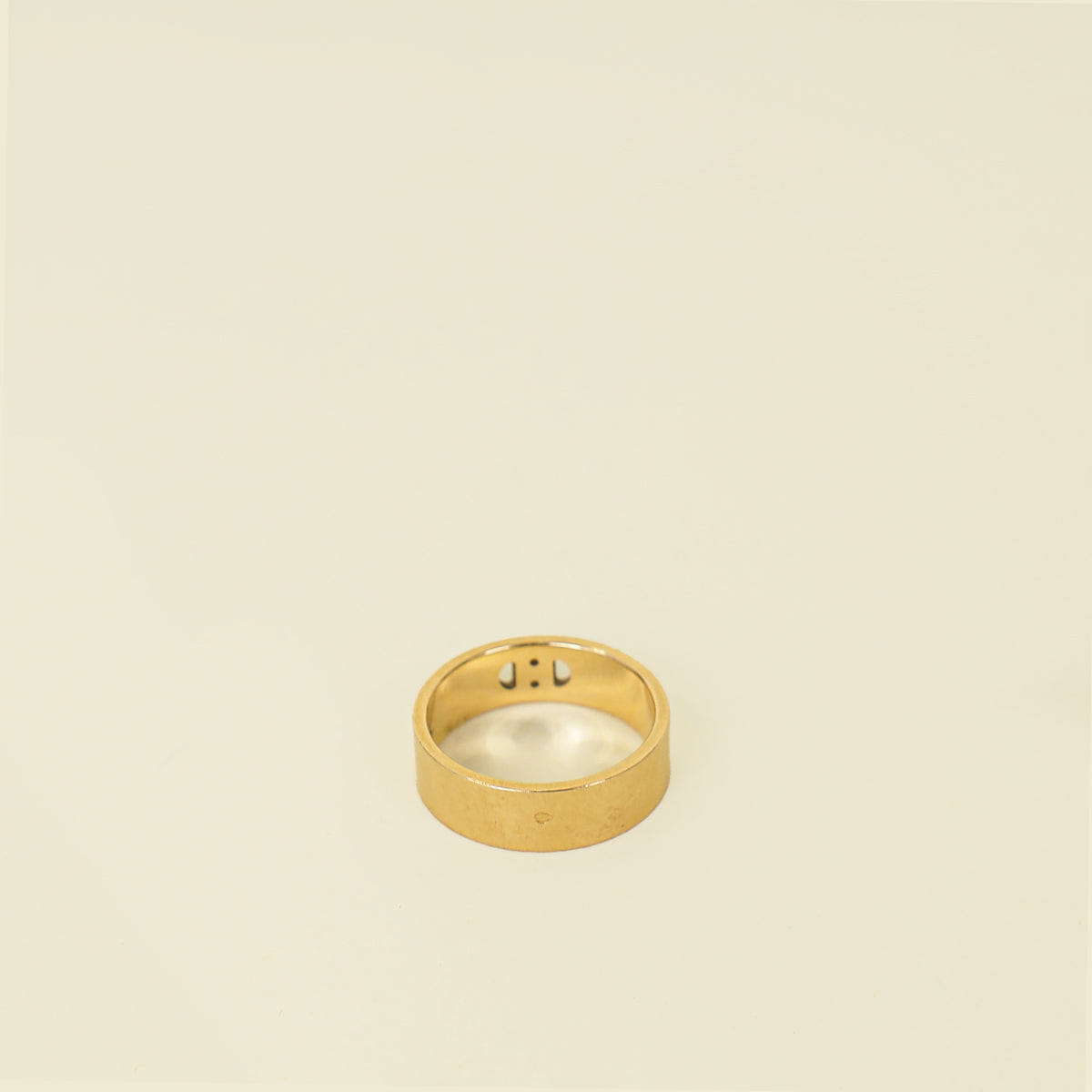 Hermes 18K Rose Gold H d'ancre Ring, Small Model 51
