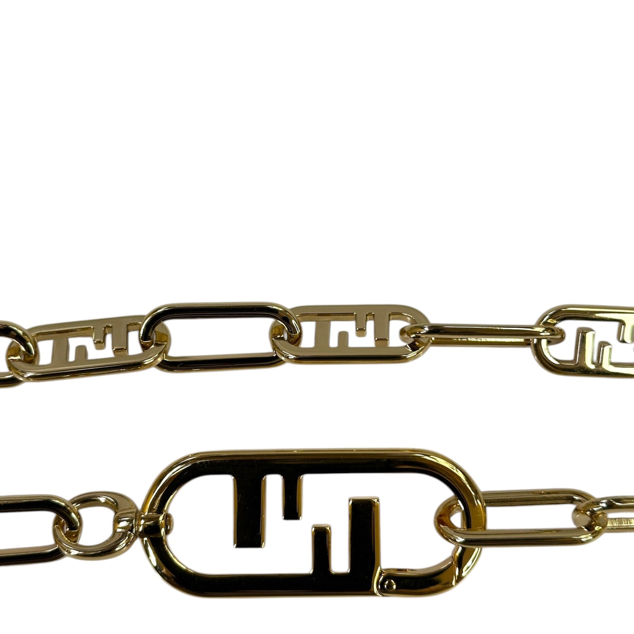 Fendi O'Lock Strap gold - tone metal chain