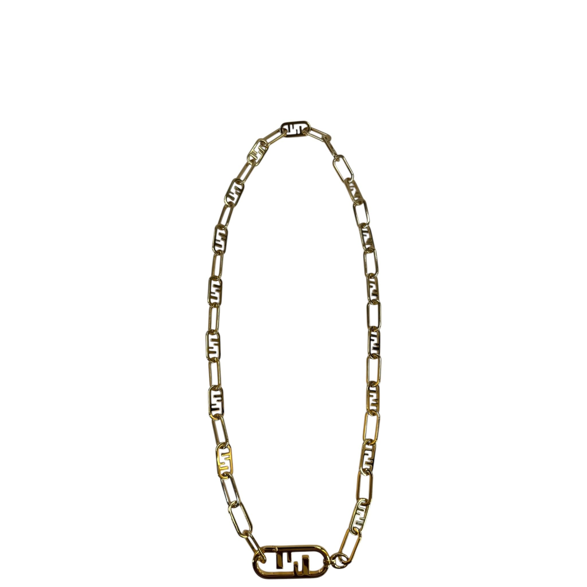 Fendi O'Lock Strap gold - tone metal chain