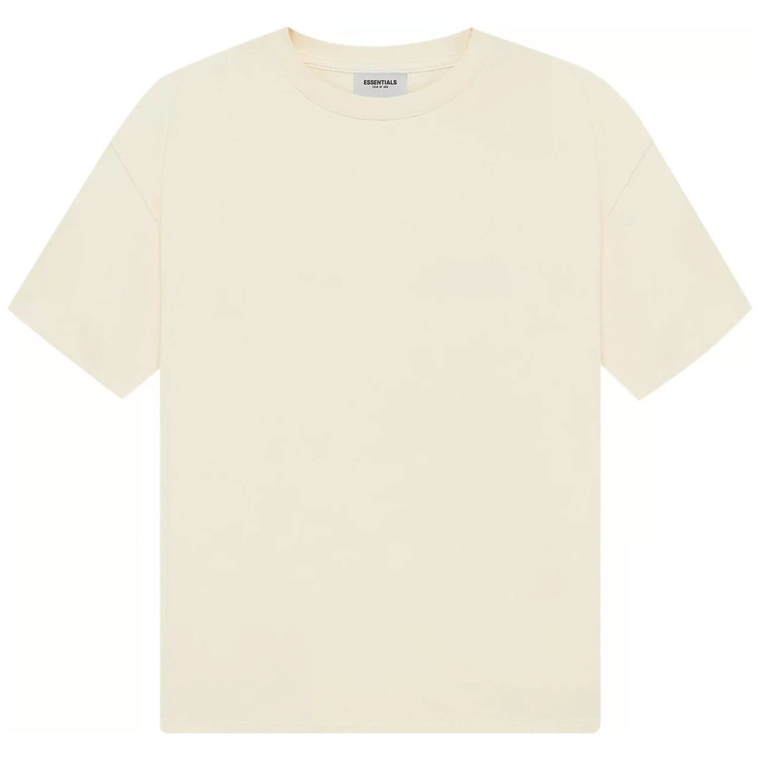 Fear Of God Essentials Short - Sleeve T-Shirt Cream Back Logo (SS21)