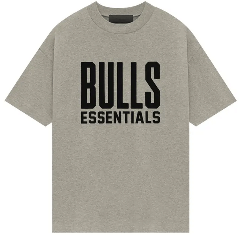 Fear of God Essentials x NBA Chicago Bulls T-Shirt Warm Heather (SS25)