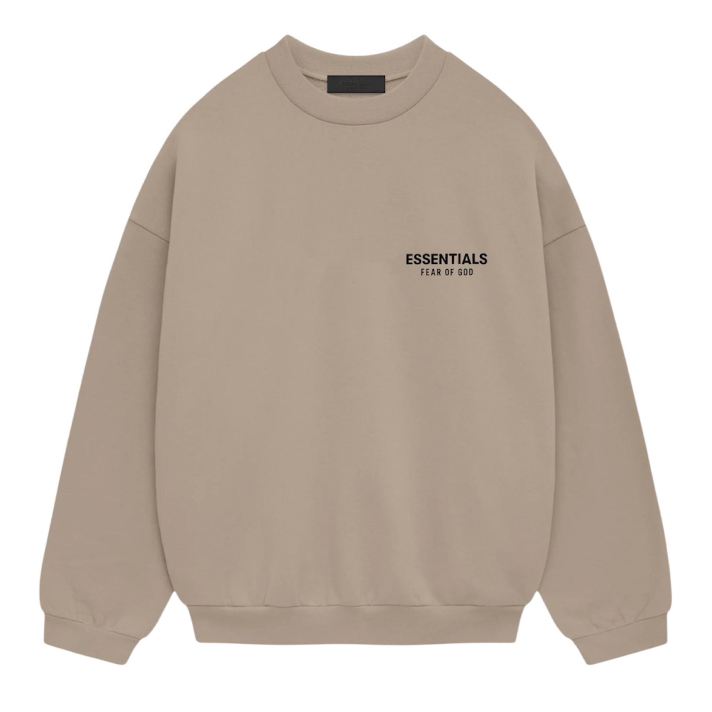 Fear of God ESSENTIALS Fleece Crewneck - Desert Sand (Holiday 2024)