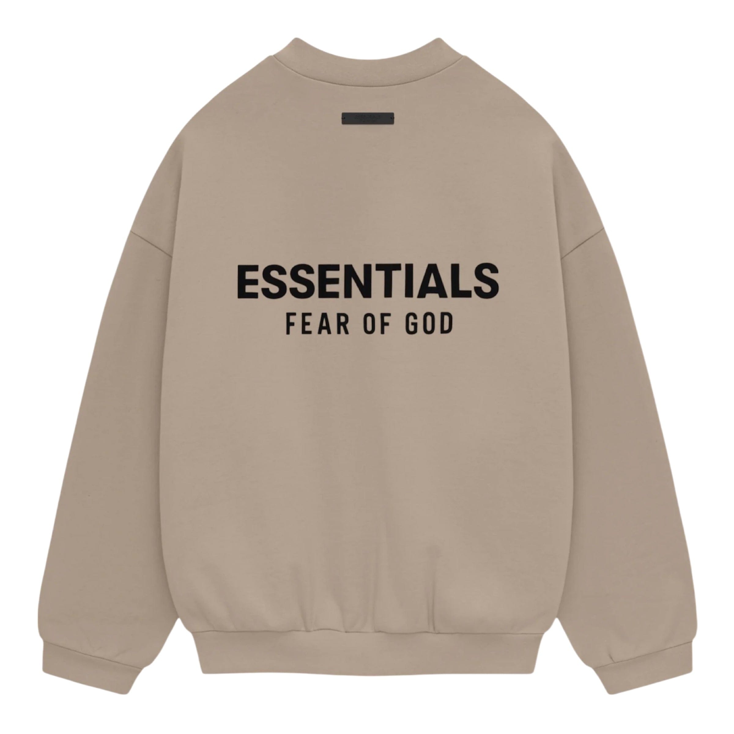 Fear of God ESSENTIALS Fleece Crewneck - Desert Sand (Holiday 2024)