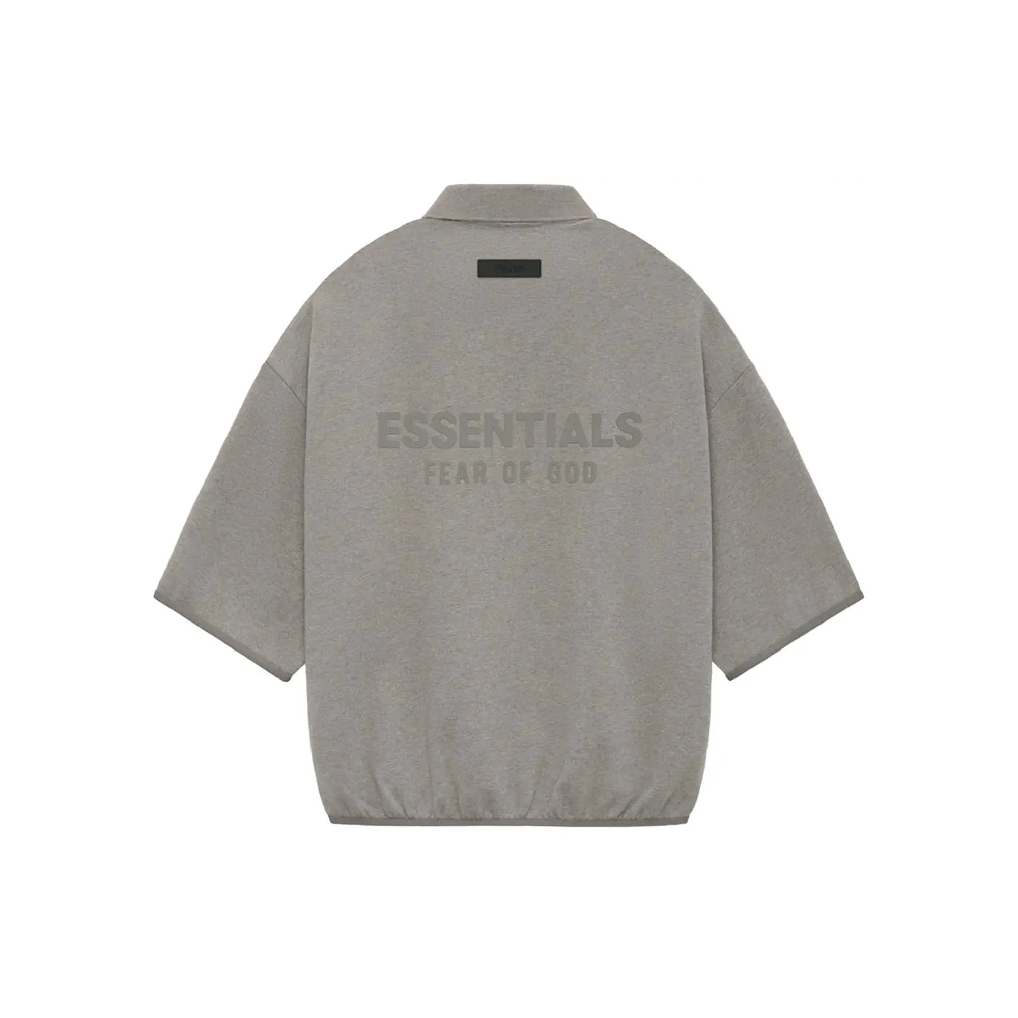 Fear of God Essentials 3/4 Sleeve Polo Heather Grey (2024)