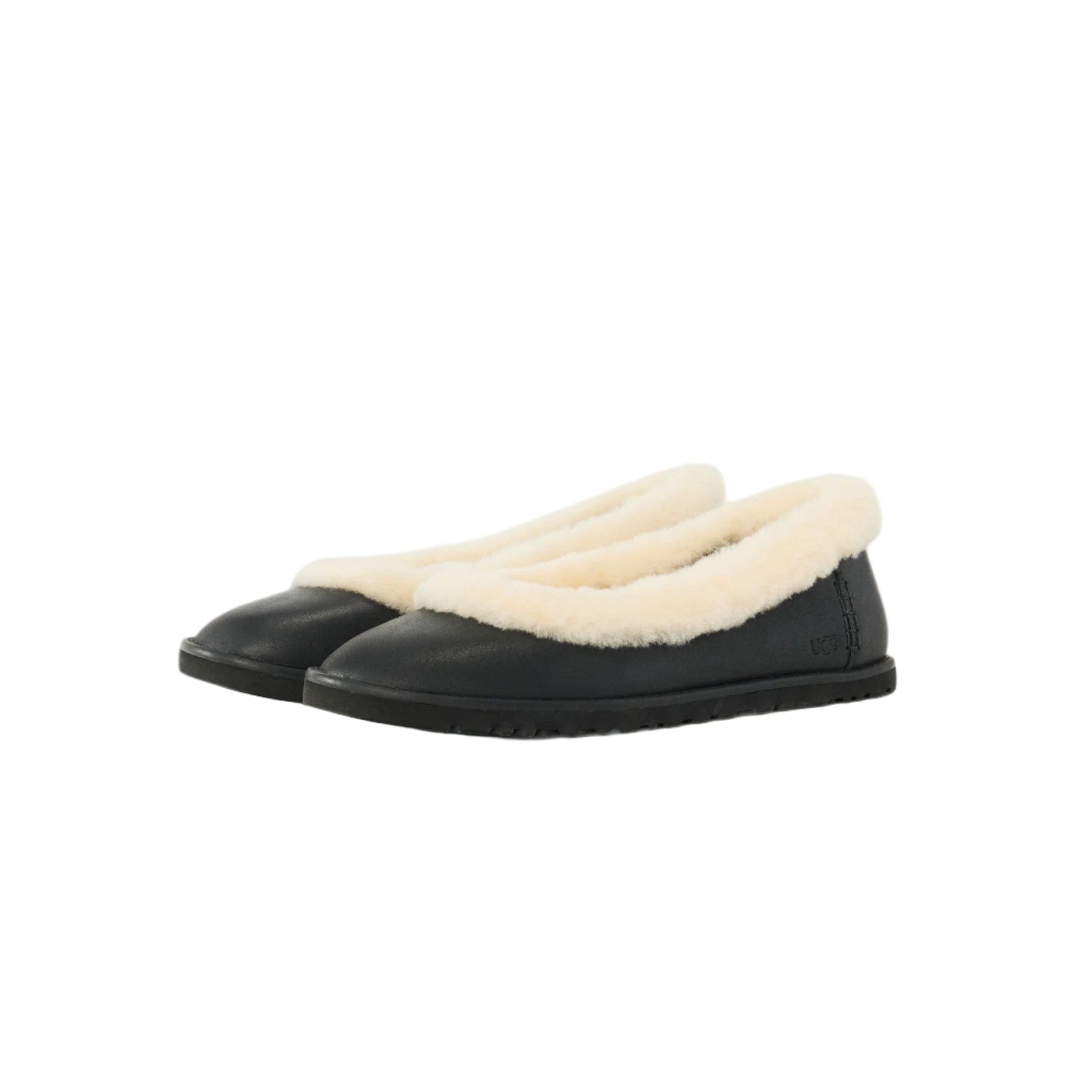 UGG Zora Leather Ballet Flat Black - Preorder