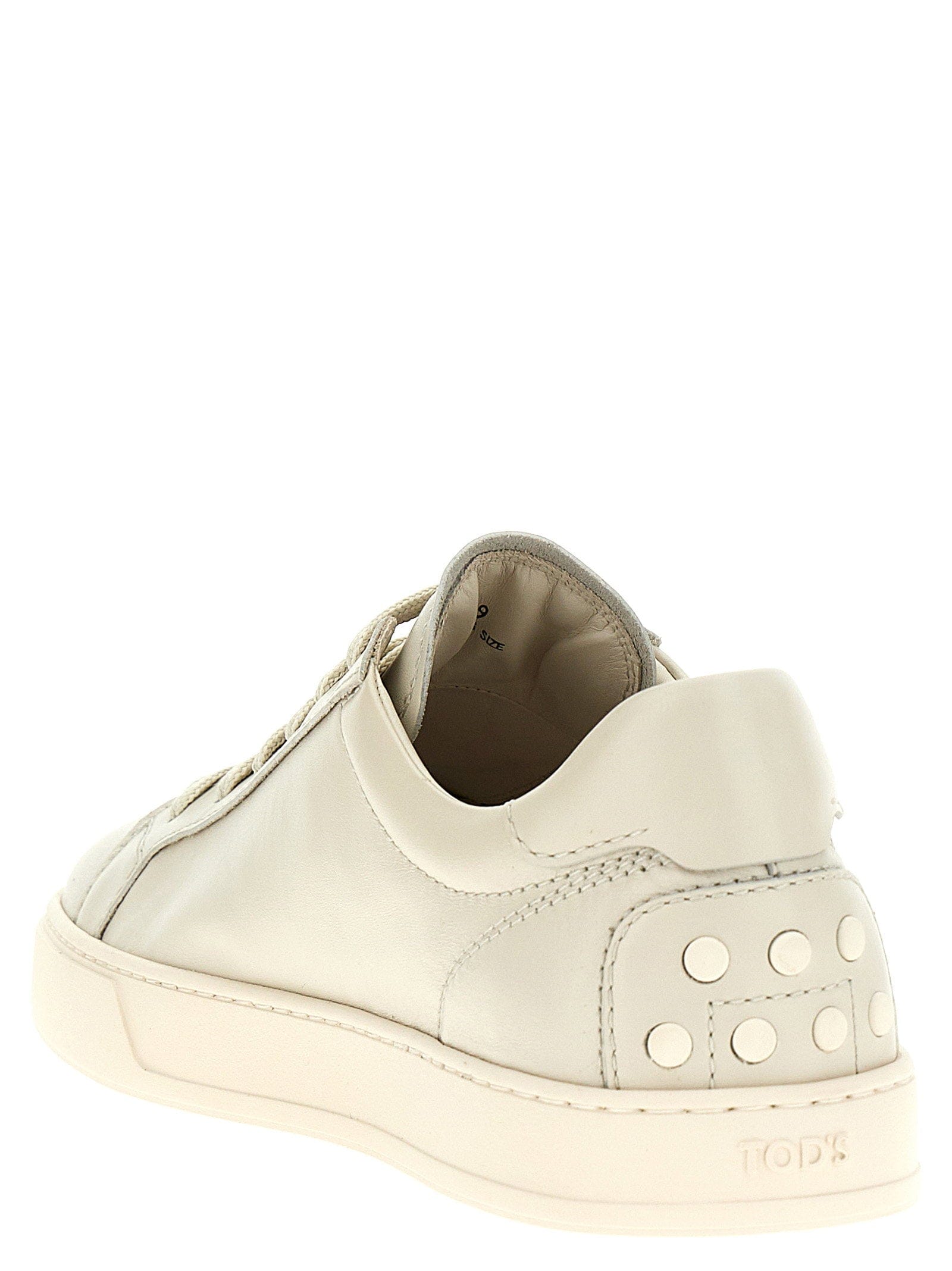 Tod's Allacciata Cassetta Sneaker — Cream