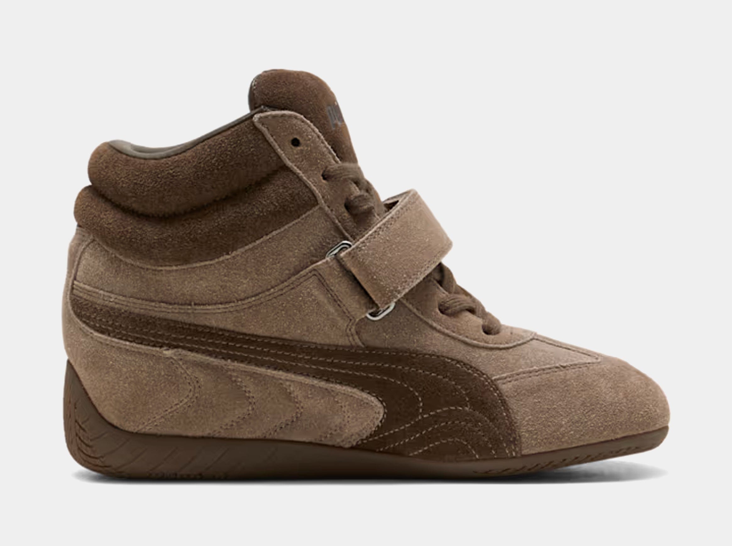 PUMA Speedcat Wedge Womens Lifestyle Shoes (Totally Taupe/Chocolate)