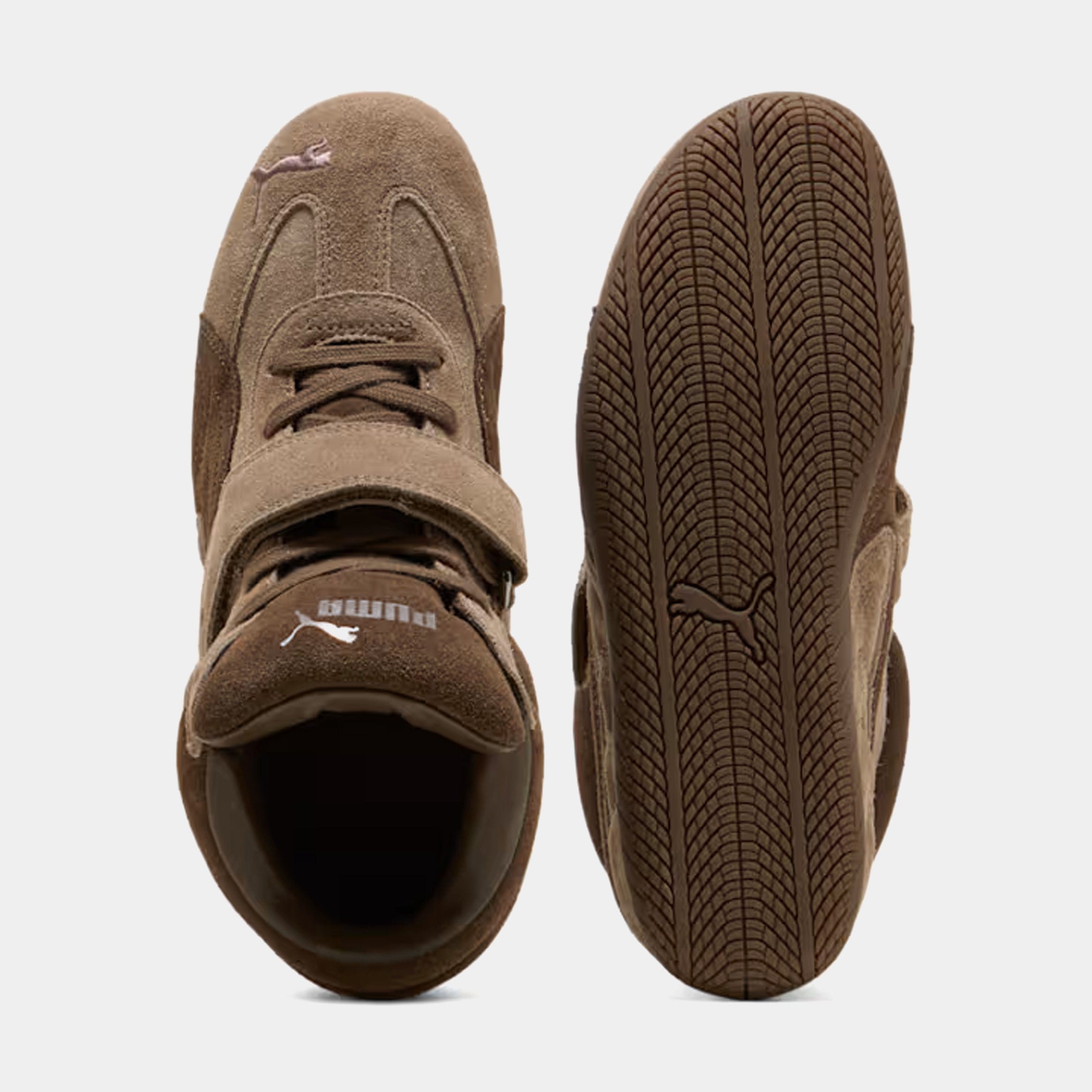 PUMA Speedcat Wedge Womens Lifestyle Shoes (Totally Taupe/Chocolate)