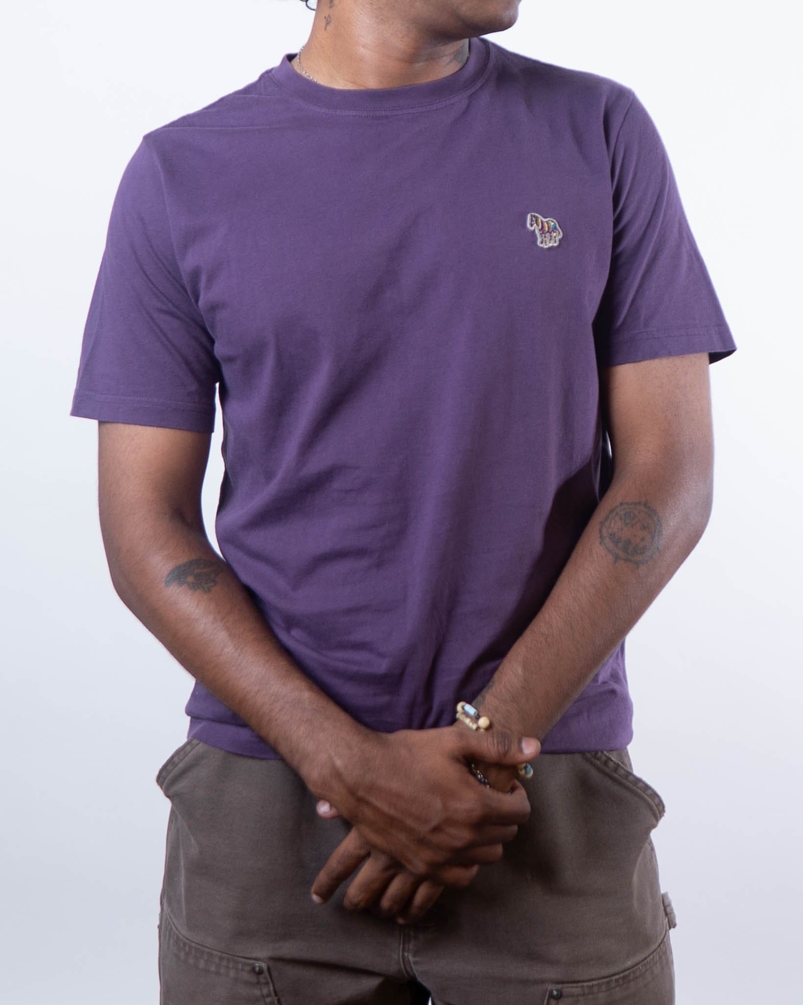 POLO RALPH Lauren Paul Smith Zebra Logo T - Shirt - Purple (M)