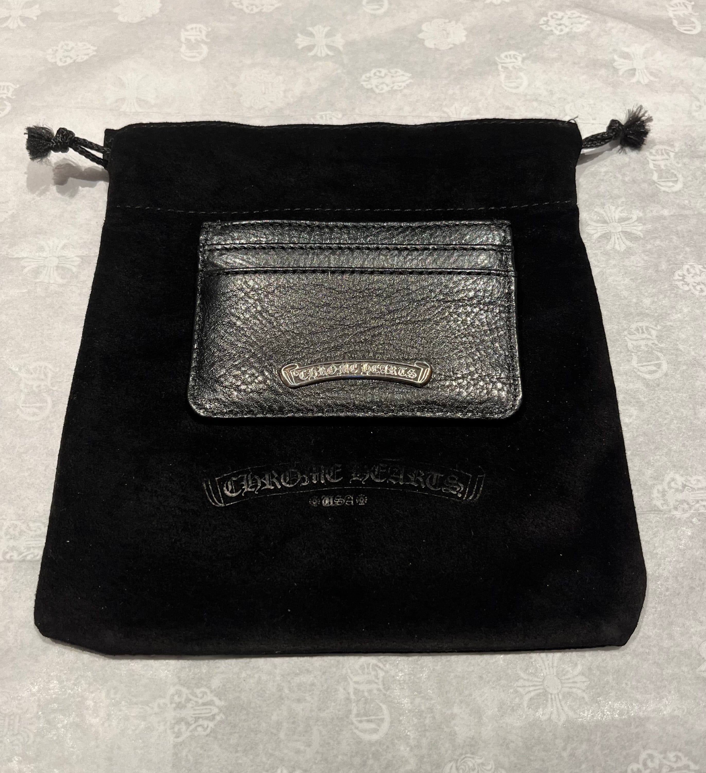 Chrome Hearts Card Holder Chrome Hearts Logo Black