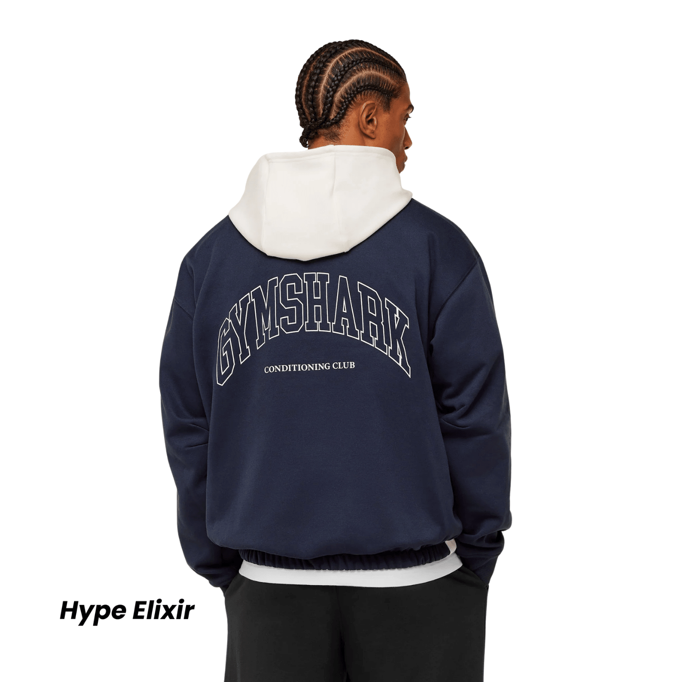 Gymshark Collegiate Tech Hoodie oversized fit Heavy Blue