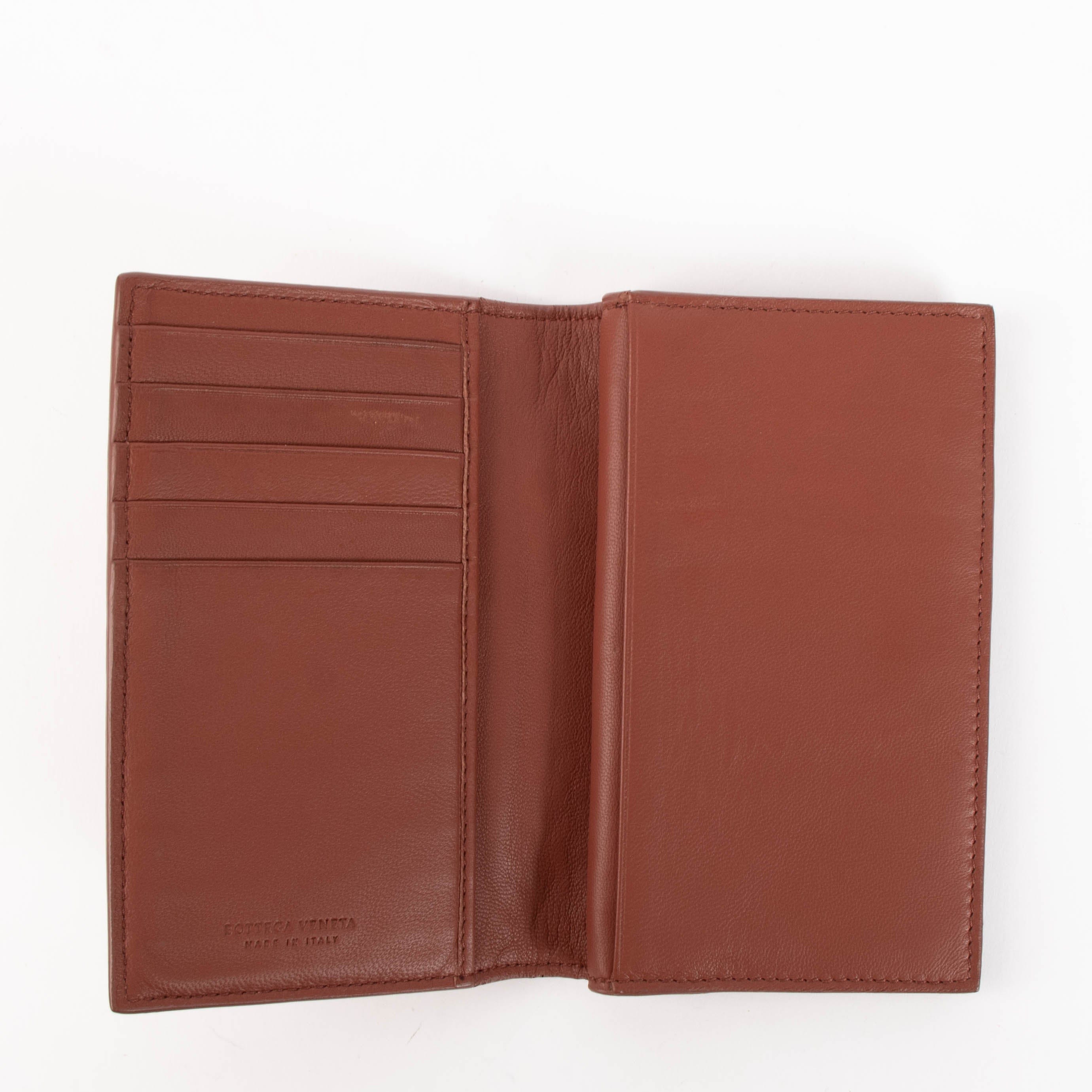 Bottega Veneta Red Intrecciato Leather Wallet
