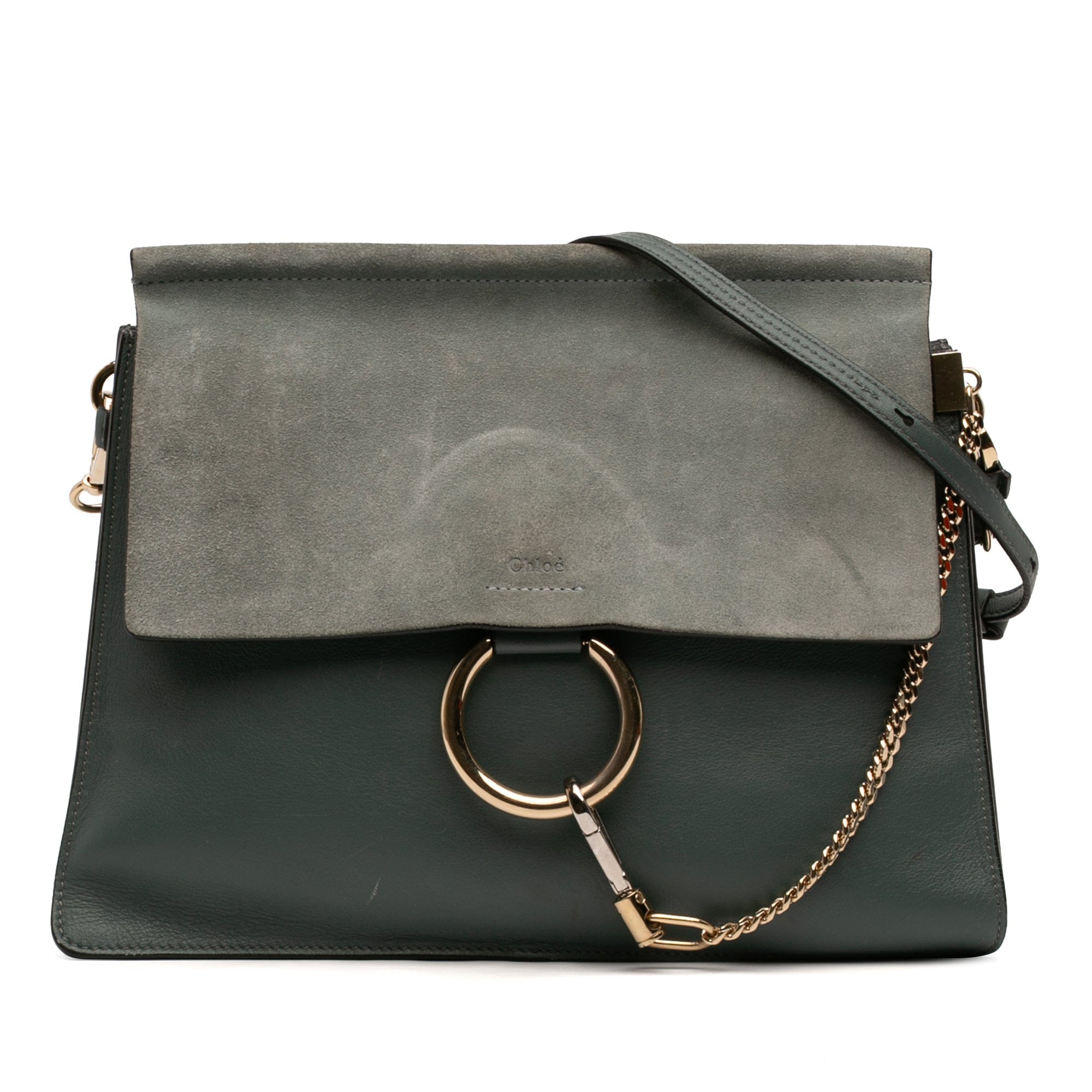 Chloé Medium Calfskin and Suede Faye Crossbody
