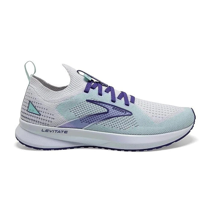 Brooks Levitate Stealthfit1203591B127 Womens White Running Shoes HAM698