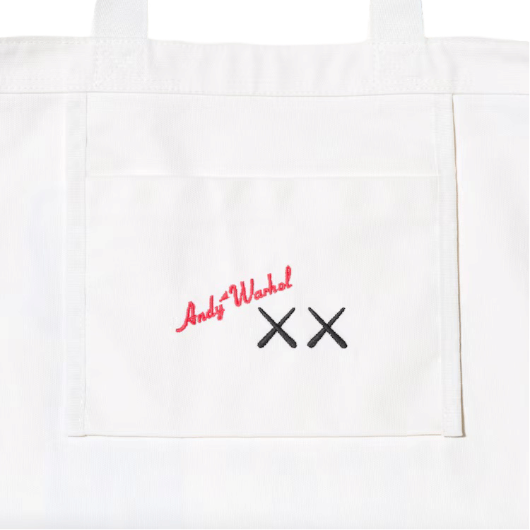 Kaws x Uniqlo x Andy Warhol UT 2 - Way Tote Bag White