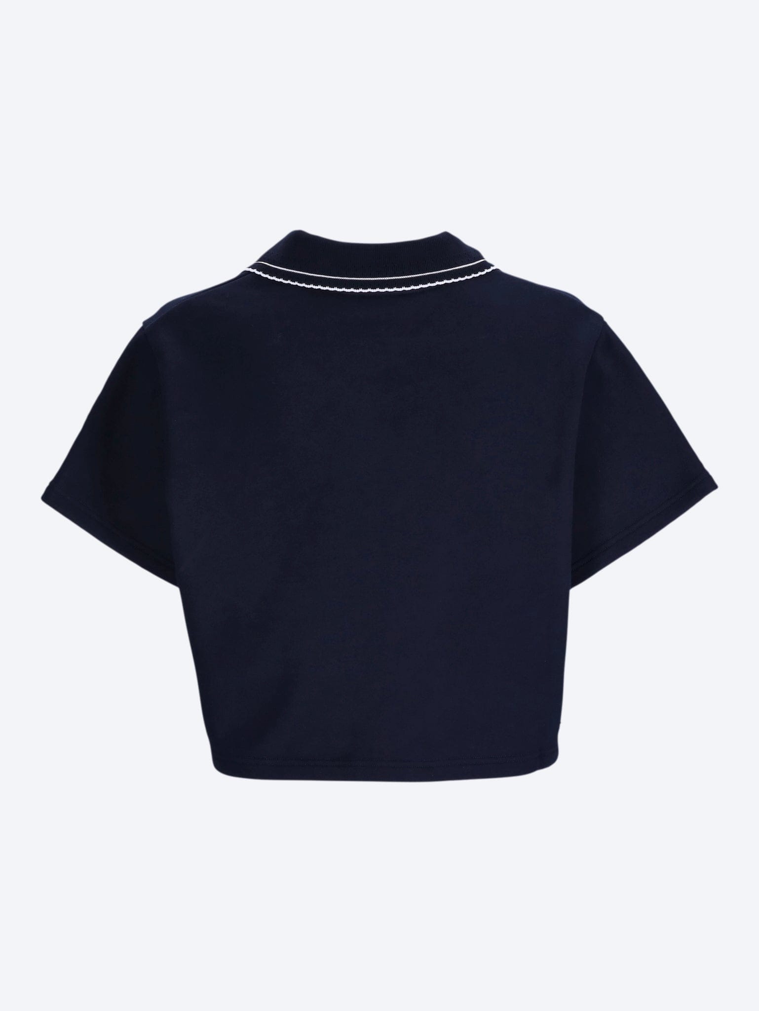 MIU MIU Cropped cotton fleece sweatshirt