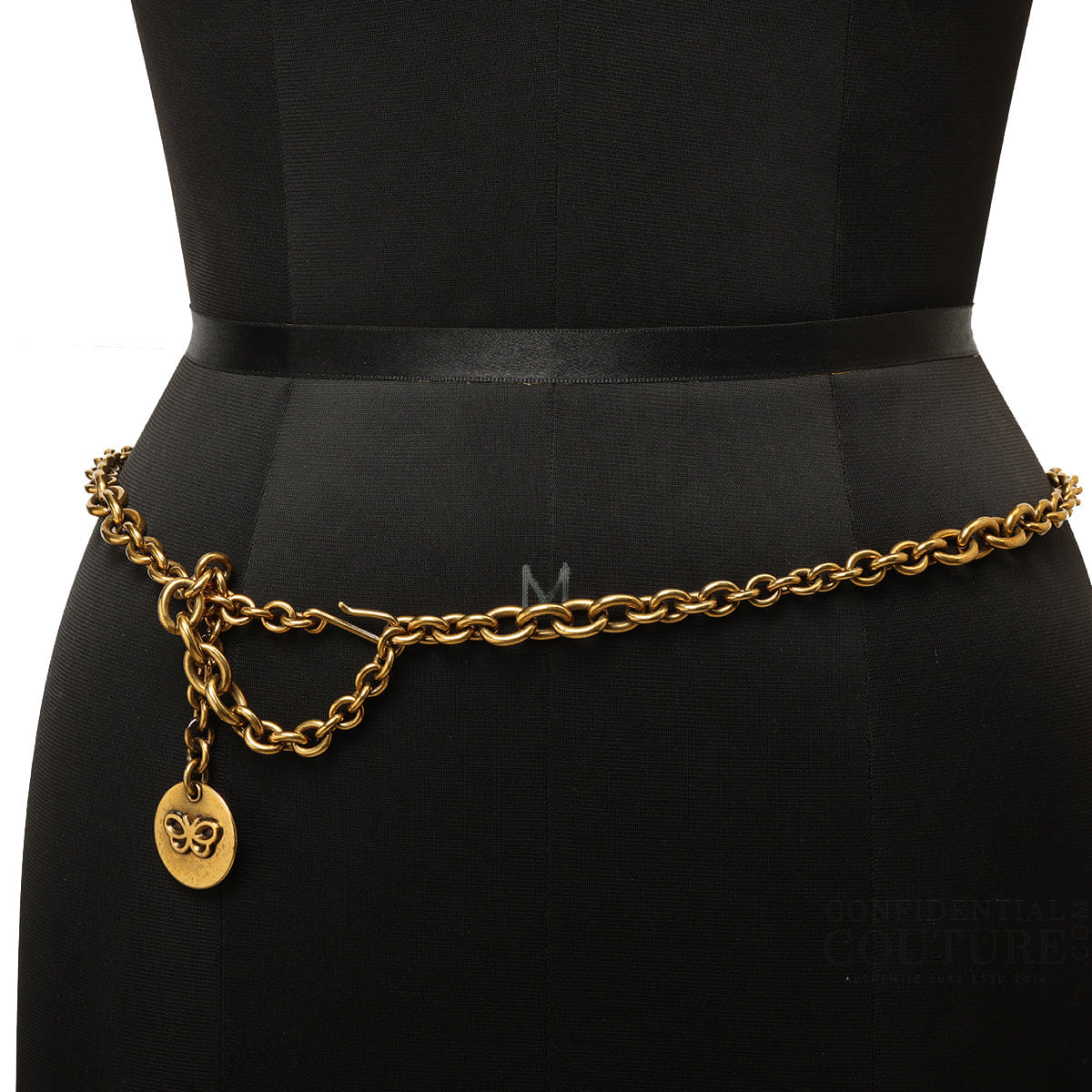 Bottega Veneta Gold Tone Metal Chain Link Belt - One Size