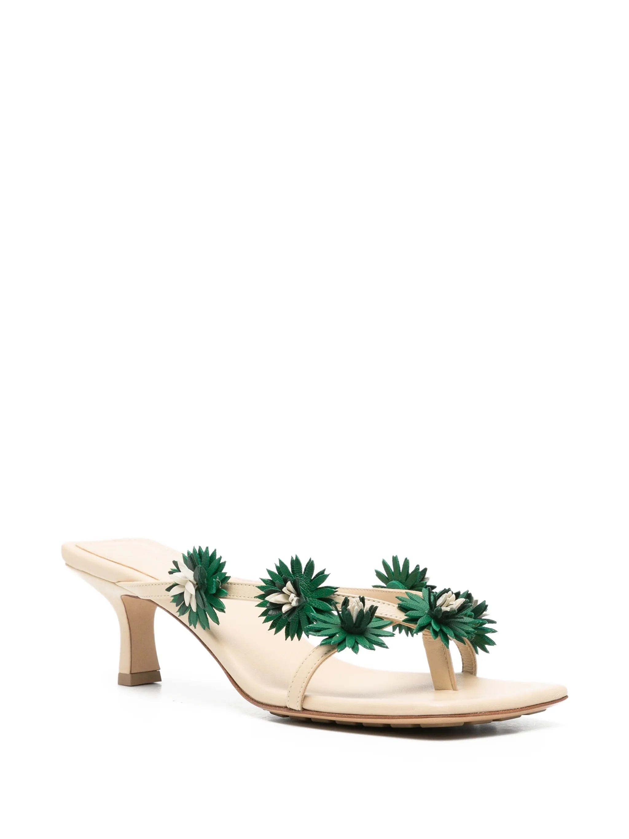 Bottega Veneta Riva floral sandals